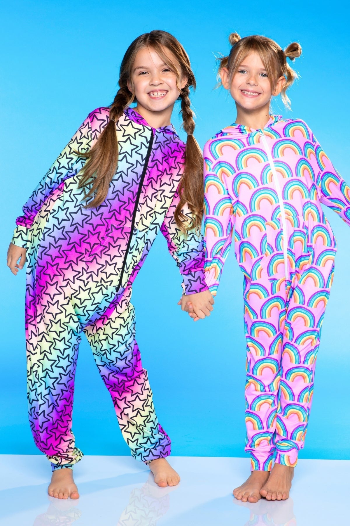 Simply Soft Hooded Zip Onesie - Ivory Heart Smile
