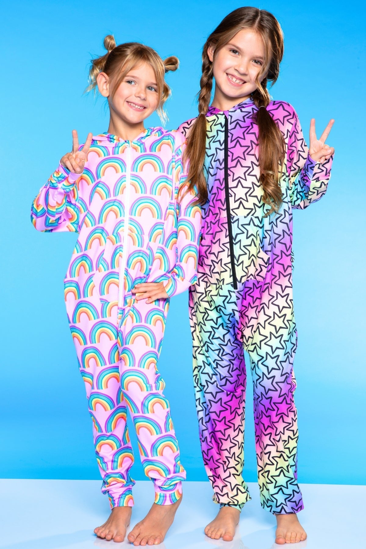 Simply Soft Hooded Zip Onesie - Ivory Heart Smile