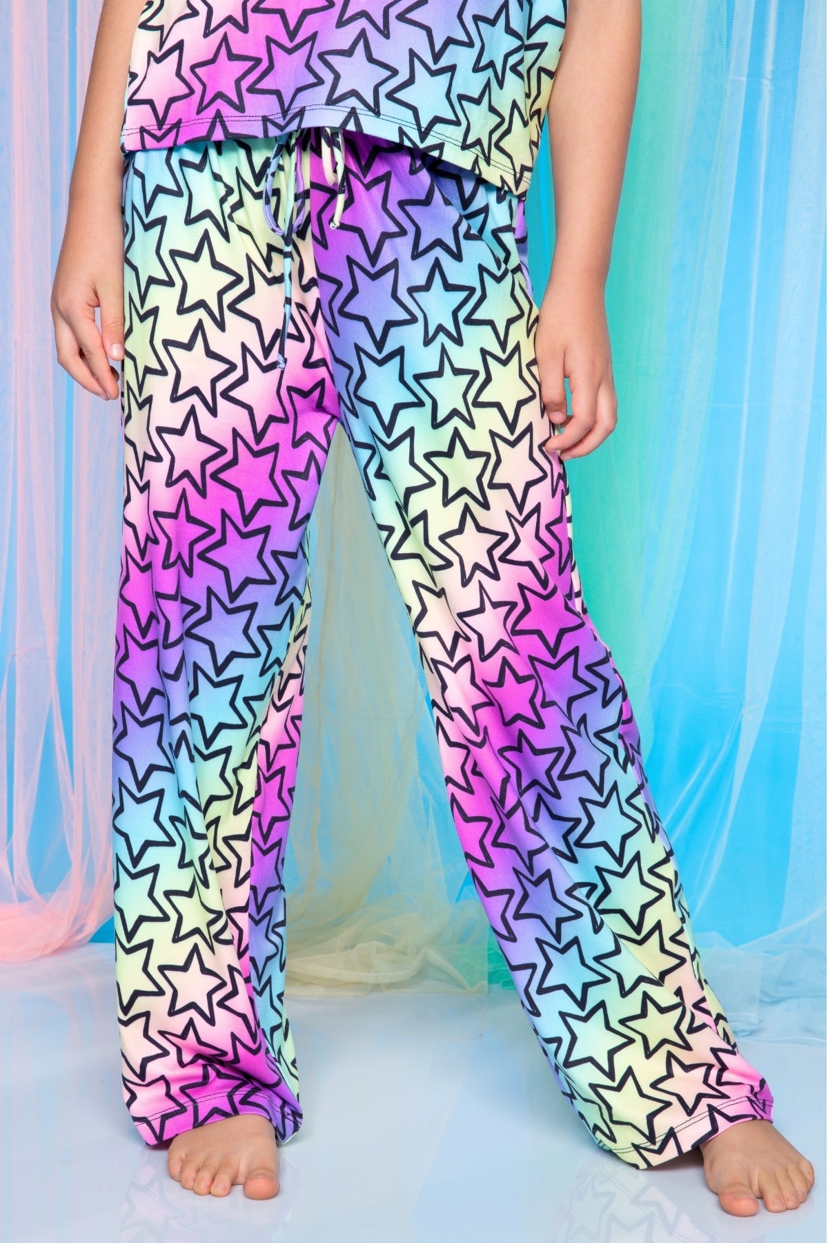 Simply Soft Easy Tee & Karate Pant - Dusty Pink Sticker Emojis