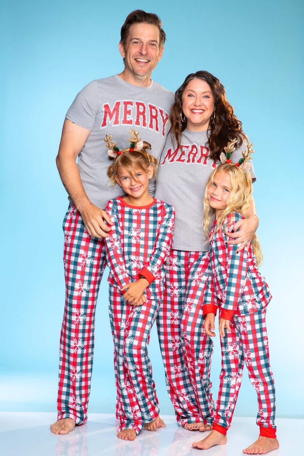 Men's Triblend Tee & Simply Soft Karate Pant - Blue Hanukkah Menorah