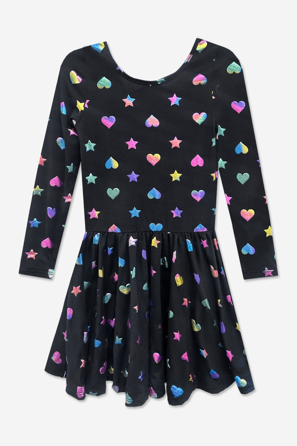 Simply Soft Long Sleeve Be Happy Dress.. - Purple Smile Retro