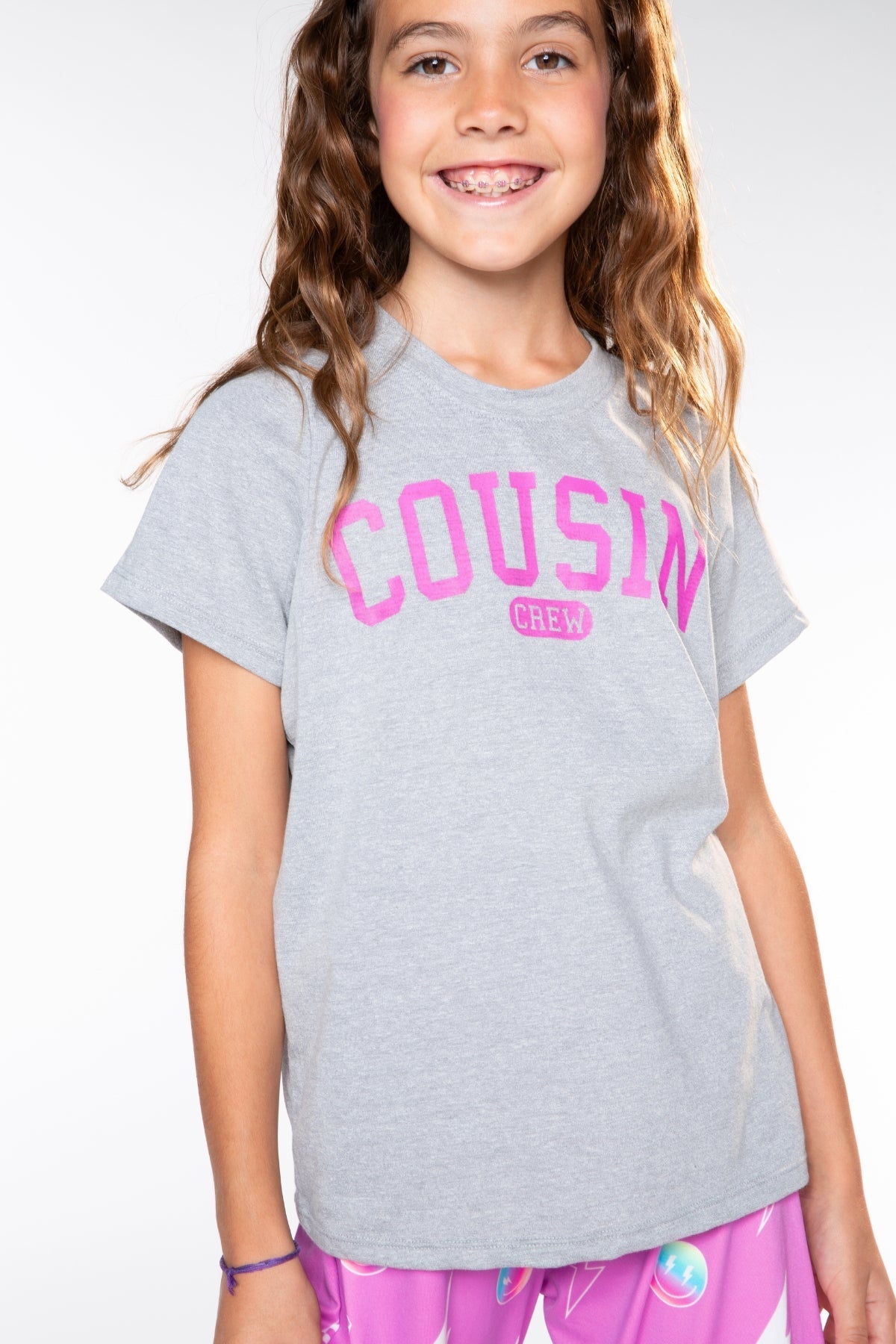 Triblend Graphic Tee & Simply Soft Karate Pant - Black Grey Cousin Crew Smile