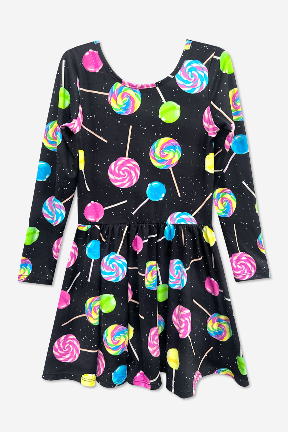 Simply Soft Long Sleeve Be Happy Dress.. - Purple Smile Retro