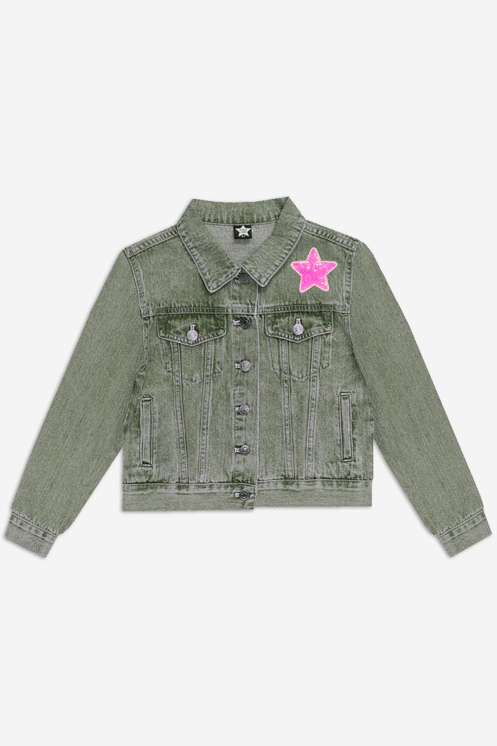 The Perfect Denim Jacket - Lt Denim White Daisy