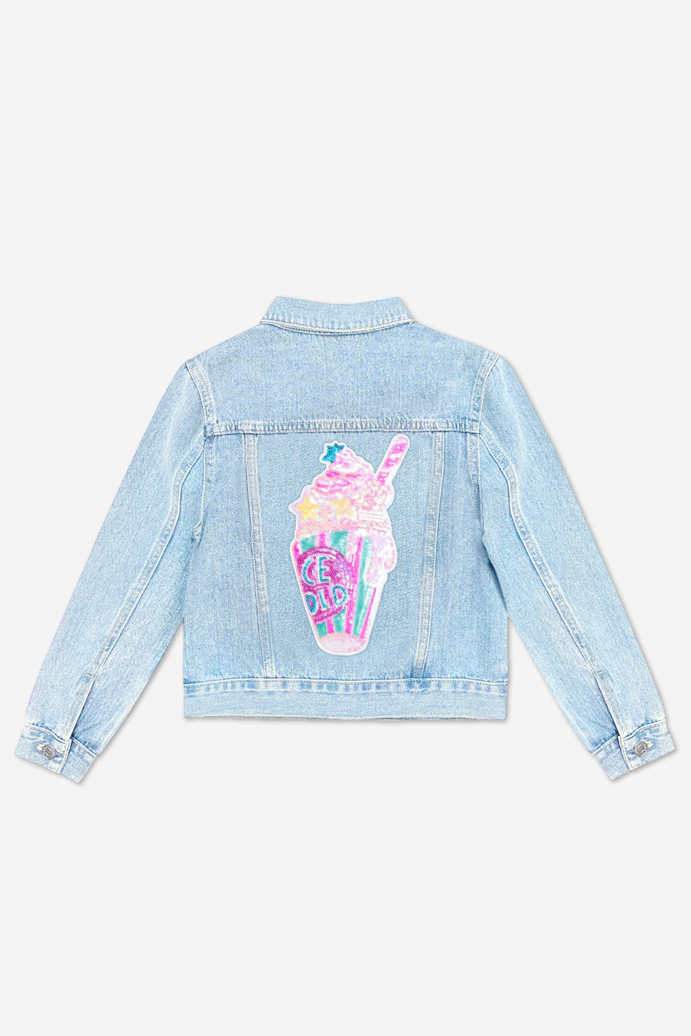 The Perfect Denim Jacket - Lt Denim White Daisy