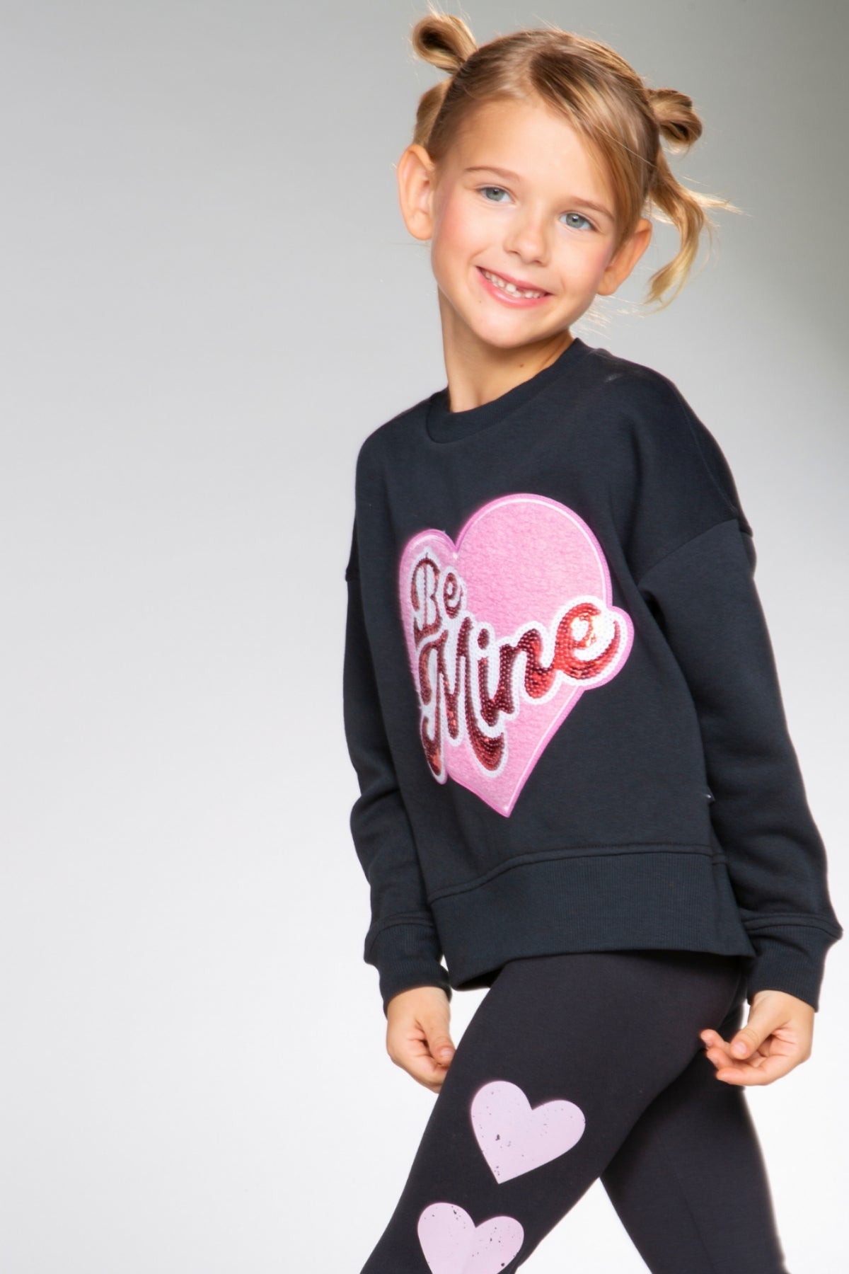 Simply Soft Luxe Mid-Rise Long Legging. - Heather Grey Black Hearts - NEW!