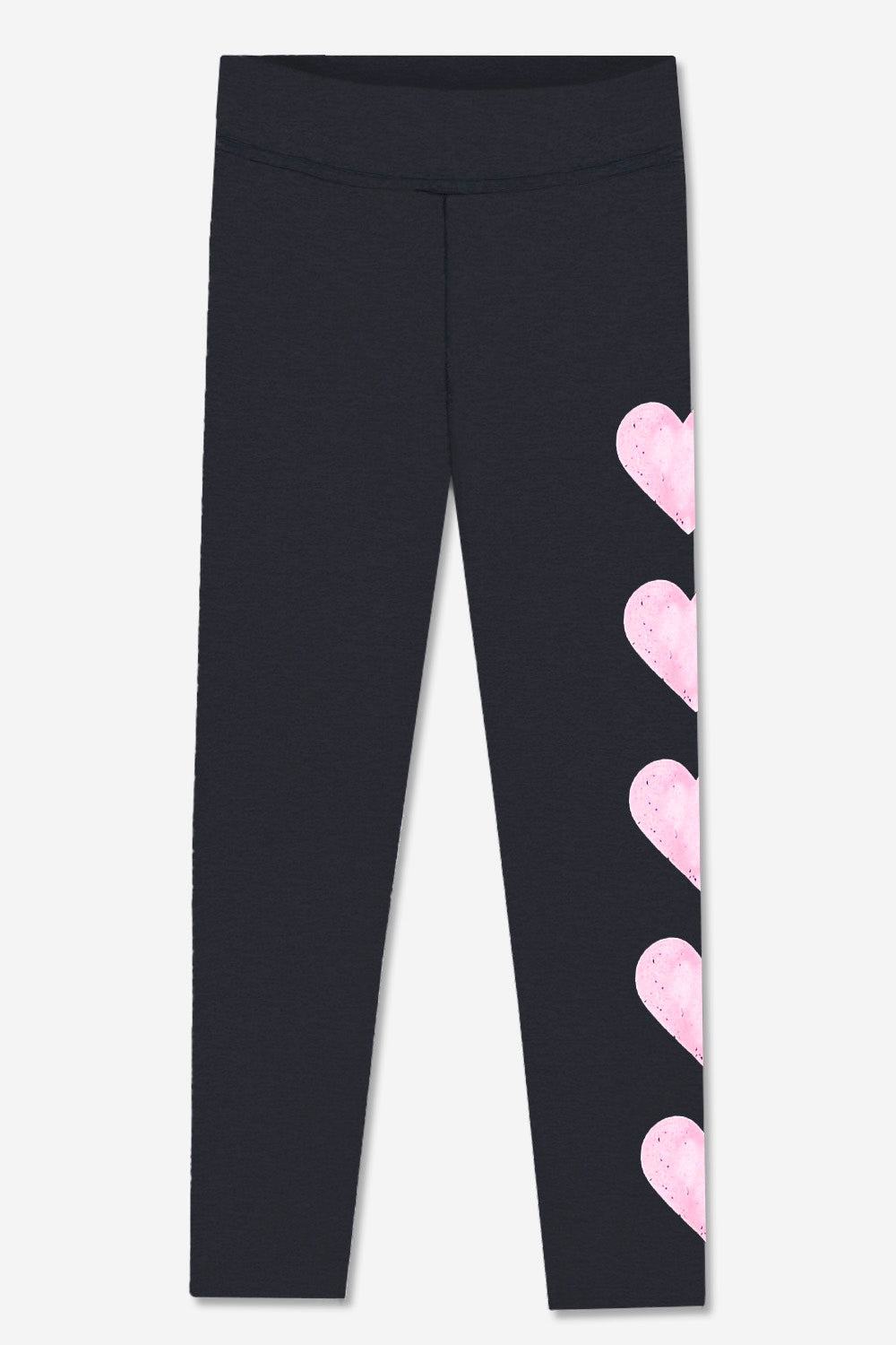 Simply Soft Luxe Mid-Rise Long Legging. - Heather Grey Black Hearts - NEW!