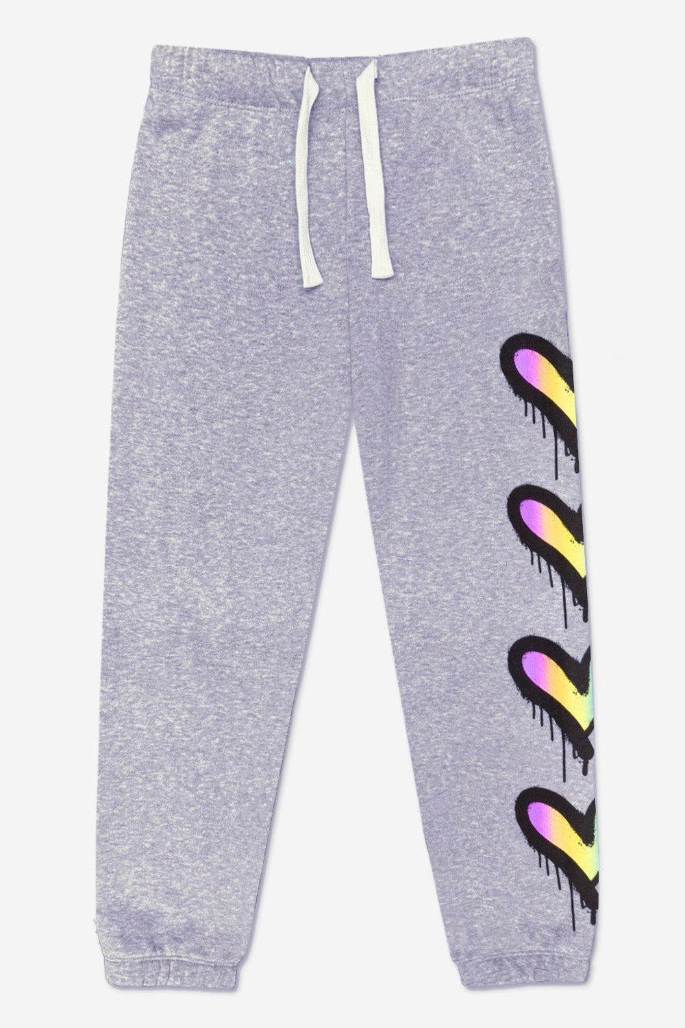 Cotton Soft French Terry Sweatpant ••• - Vintage Iris Sequin Heart