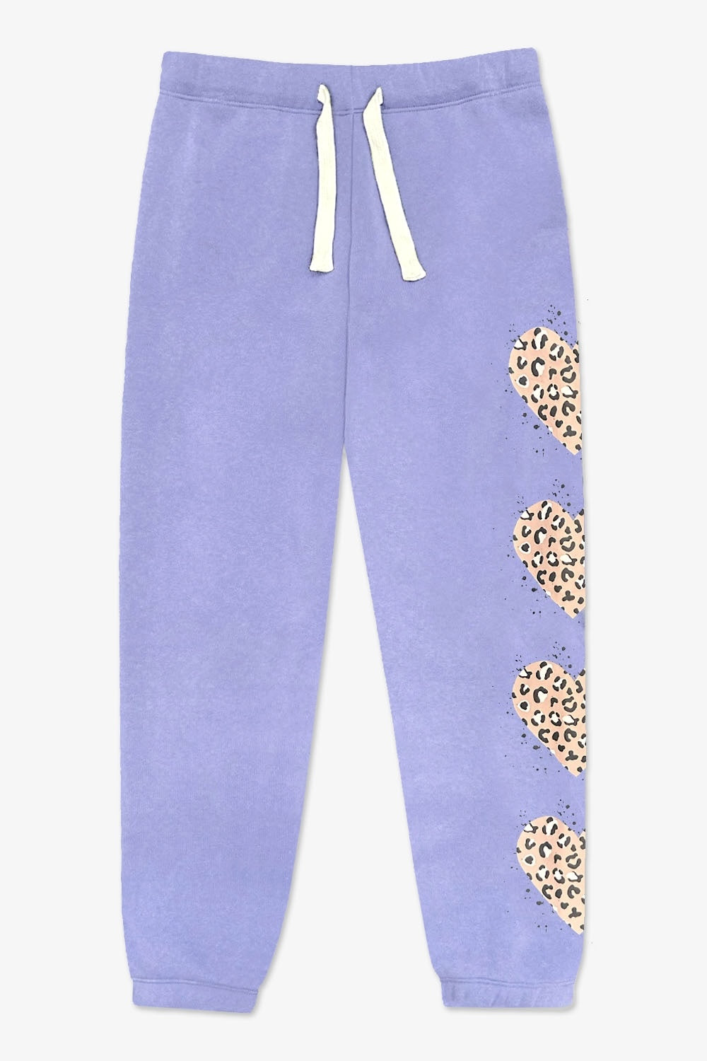 Cloud Soft French Terry Sweatpant - Bubble Gum Pink Palm