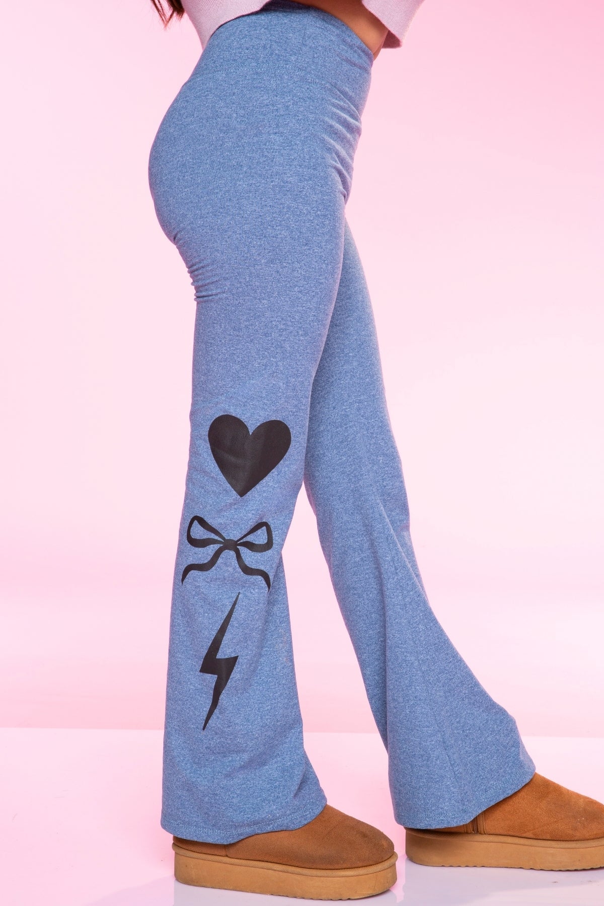 Simply Soft Luxe Flare Legging - Vintage Denim Elements