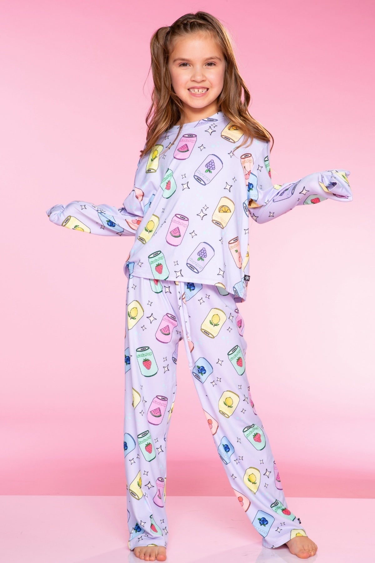 Simply Soft Long Sleeve Easy Tee & Karate Pant - Lavender Capybara