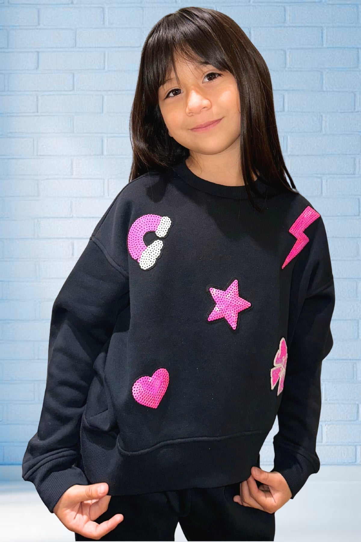 Pack Cloud Soft French Terry Sweatsuit - Black Graffiti Smile - NEW!