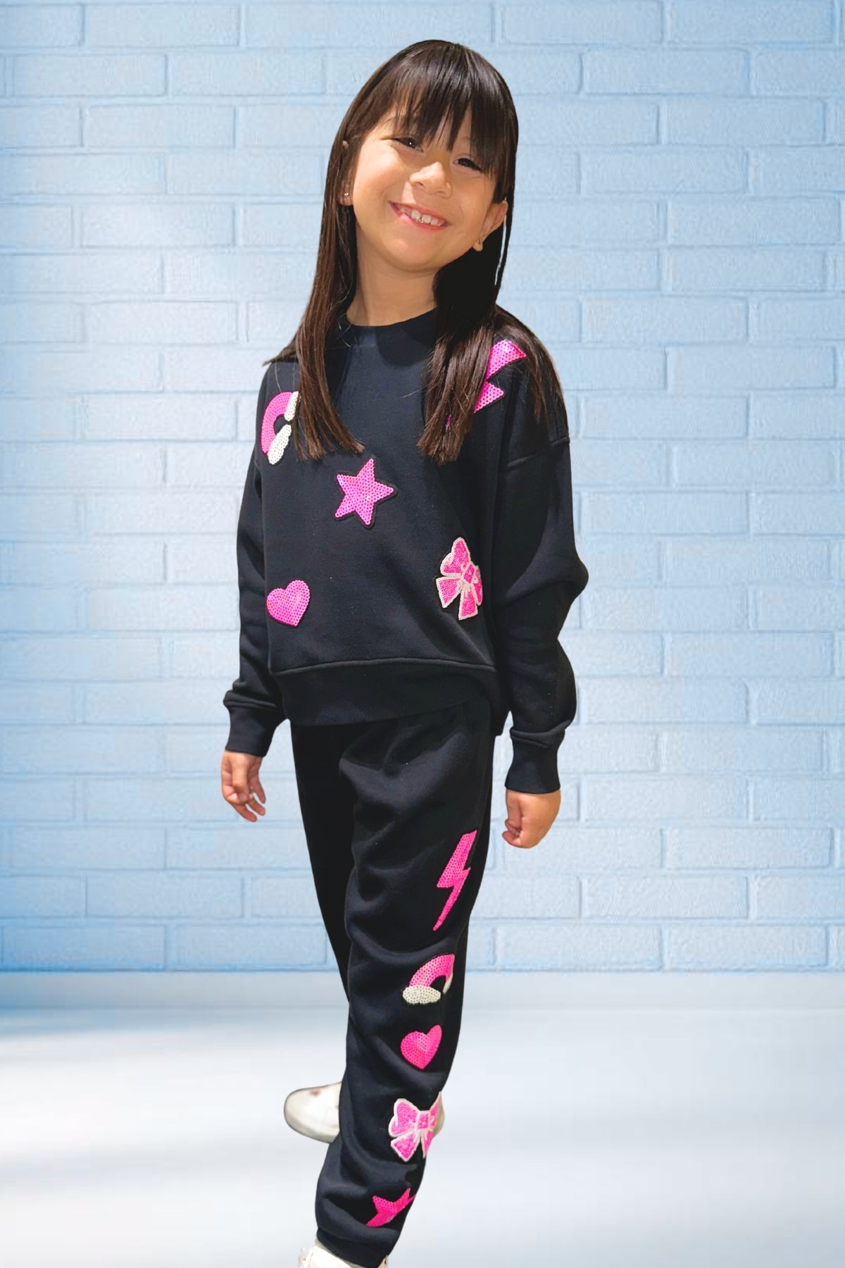 Cloud Soft French Terry Sweatpant - Bubble Gum Pink Palm