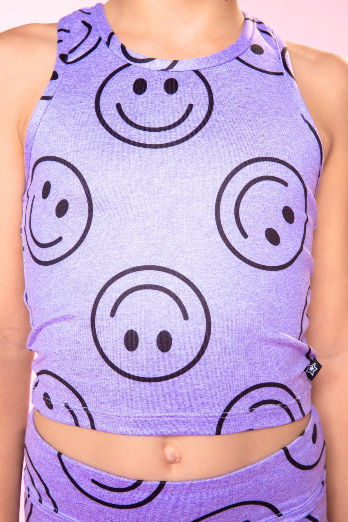 Simply Soft Luxe Racerback Tank & Mid-Rise Legging Set - Vintage Lilac Smile