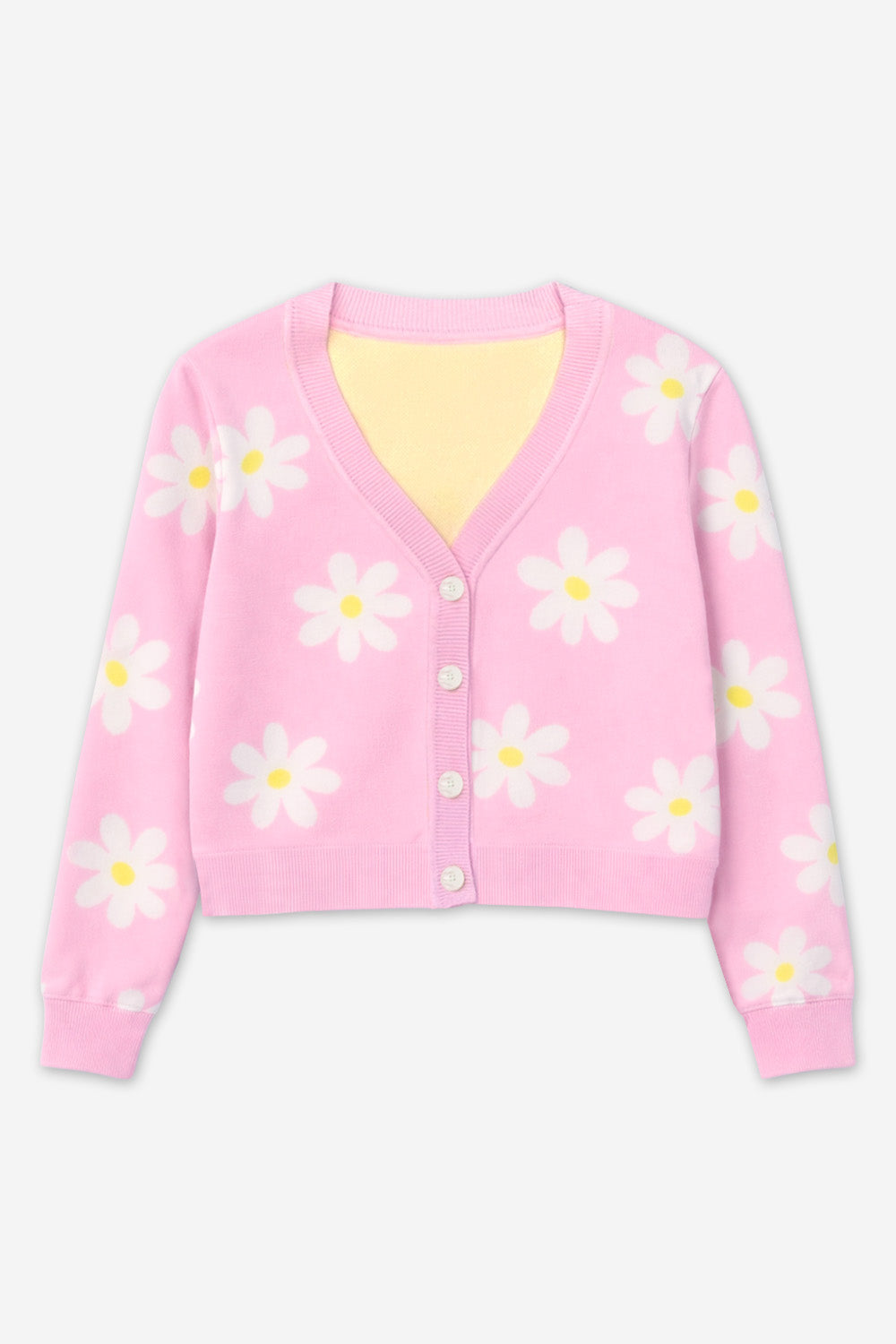 Yummy Soft Cardigan Sweater - Lt Blue Red Cherry