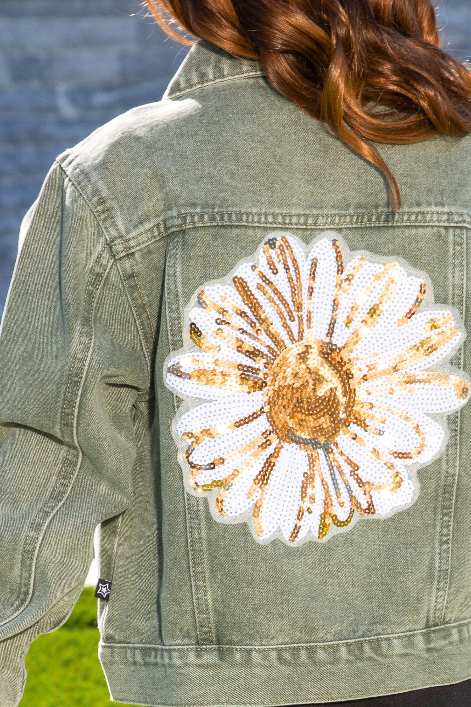 The Perfect Denim Jacket - Lt Denim White Daisy