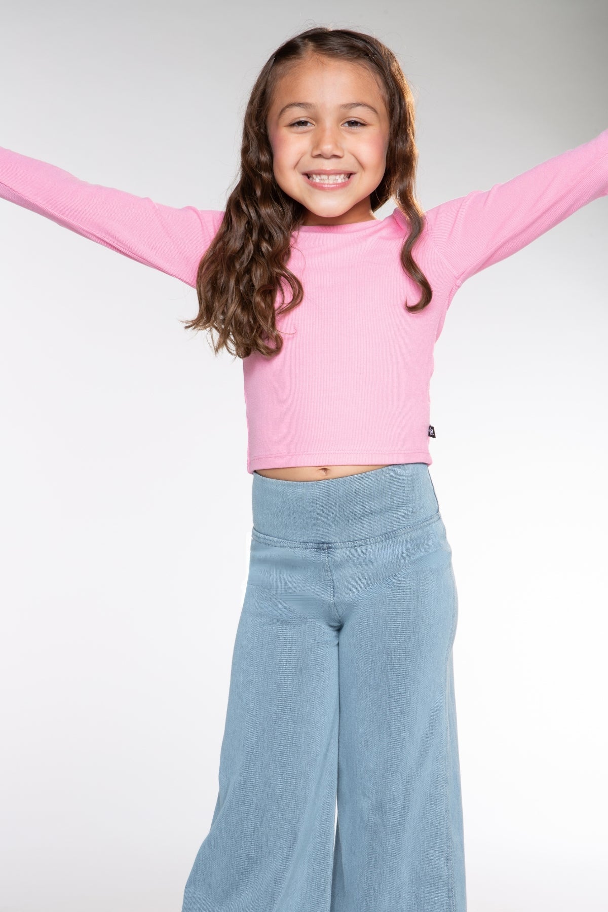 Super Stretch Soft Denim Wide Leg Jegging - Light Blue Denim - NEW!