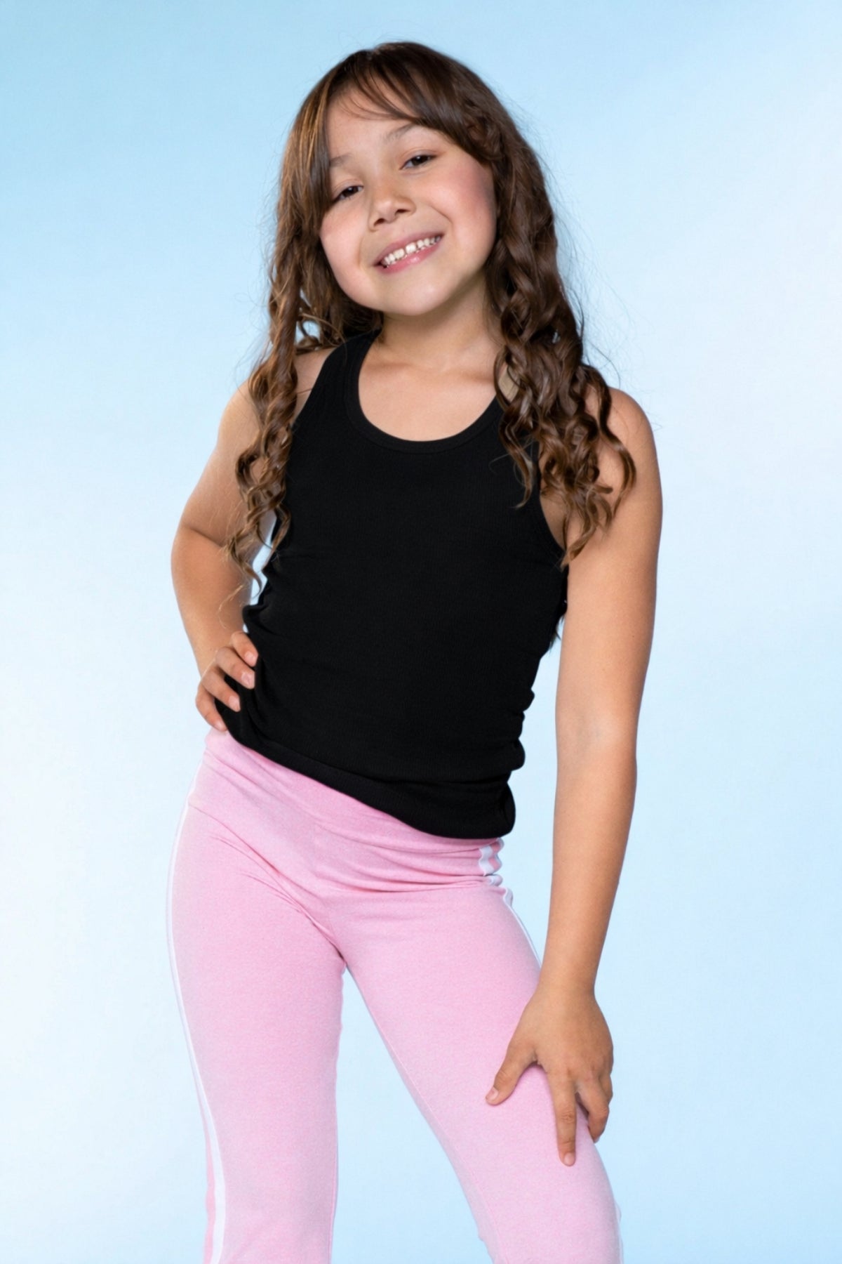 Ultra-Soft Ribbed Scoop Racer Tank - White