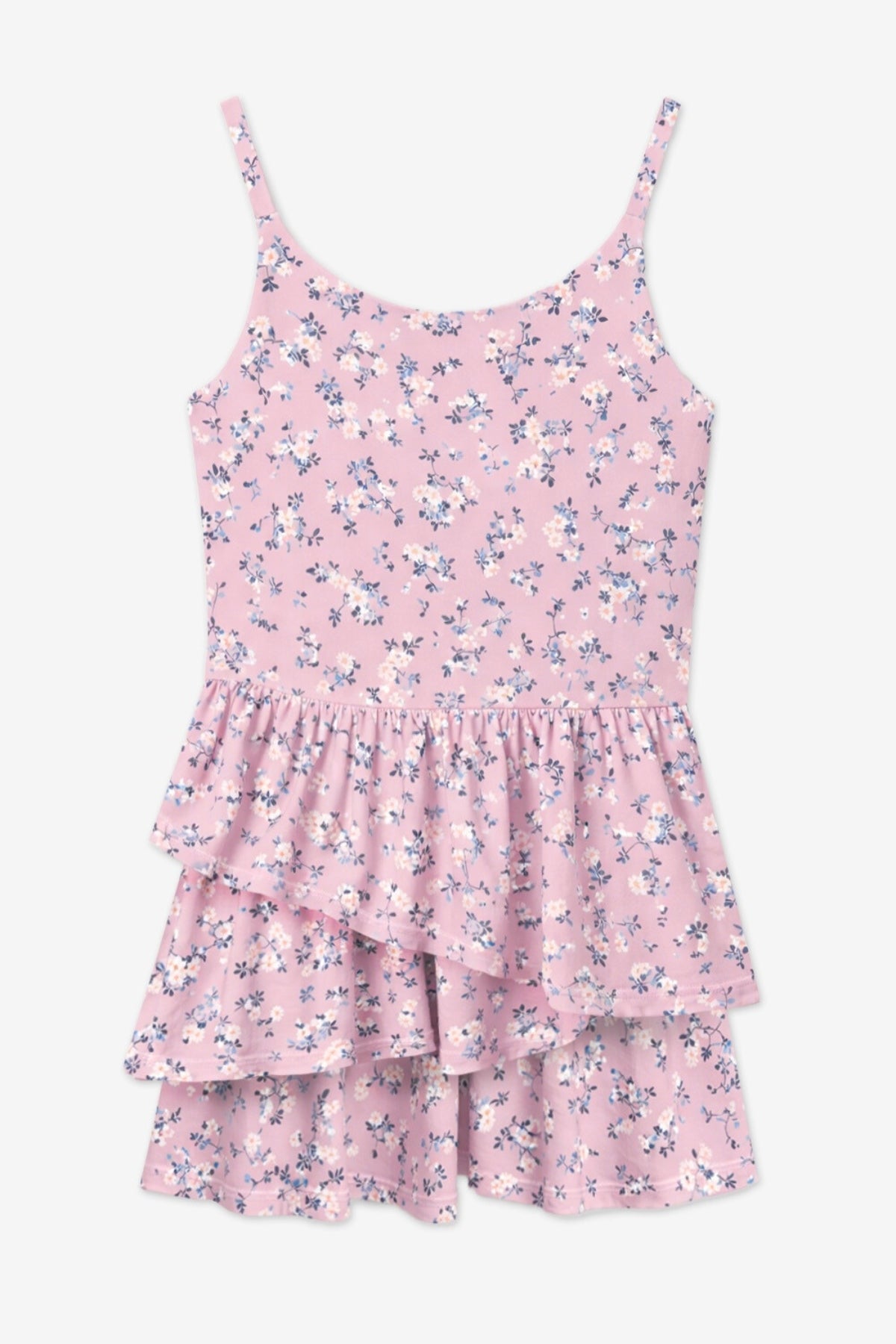 Air Swift Asymmetrical Tank Dress - Pink Rose Floral - NEW!