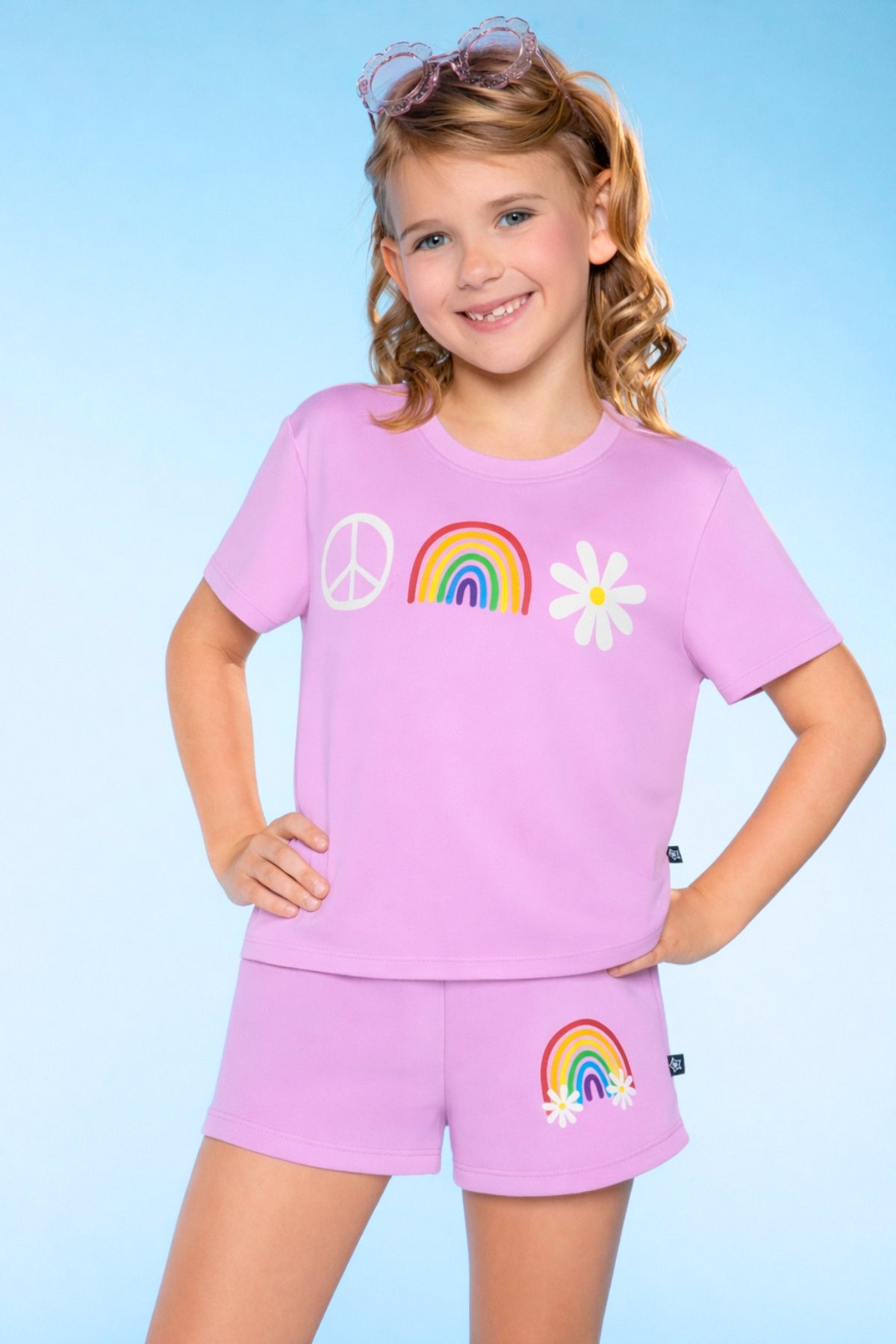 Simply Soft Easy Tee. - Purple Tie Dye Butterfly