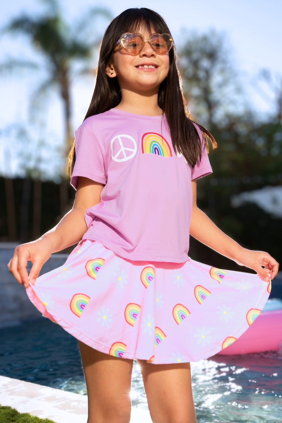 Simply Soft Easy Tee. - Purple Tie Dye Butterfly