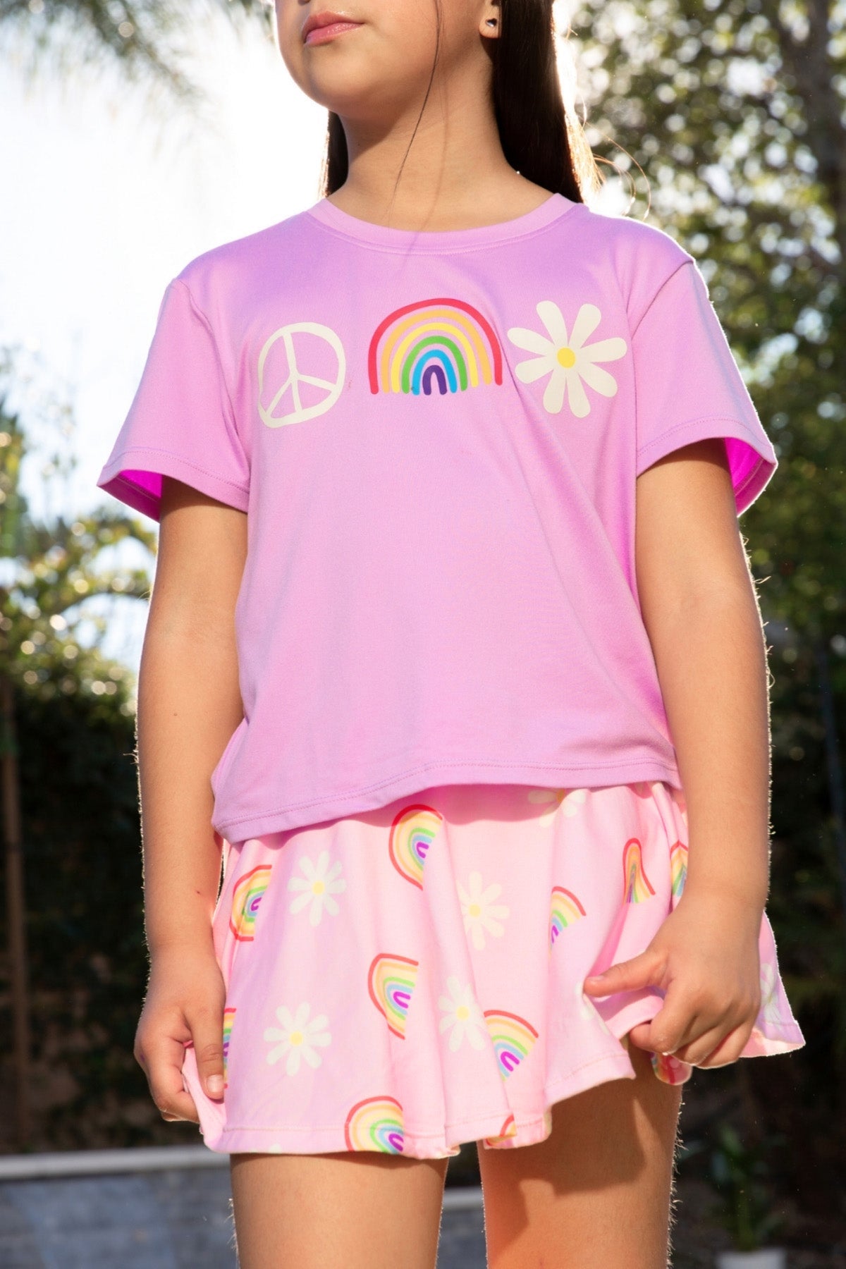 Simply Soft Easy Tee. - Purple Tie Dye Butterfly