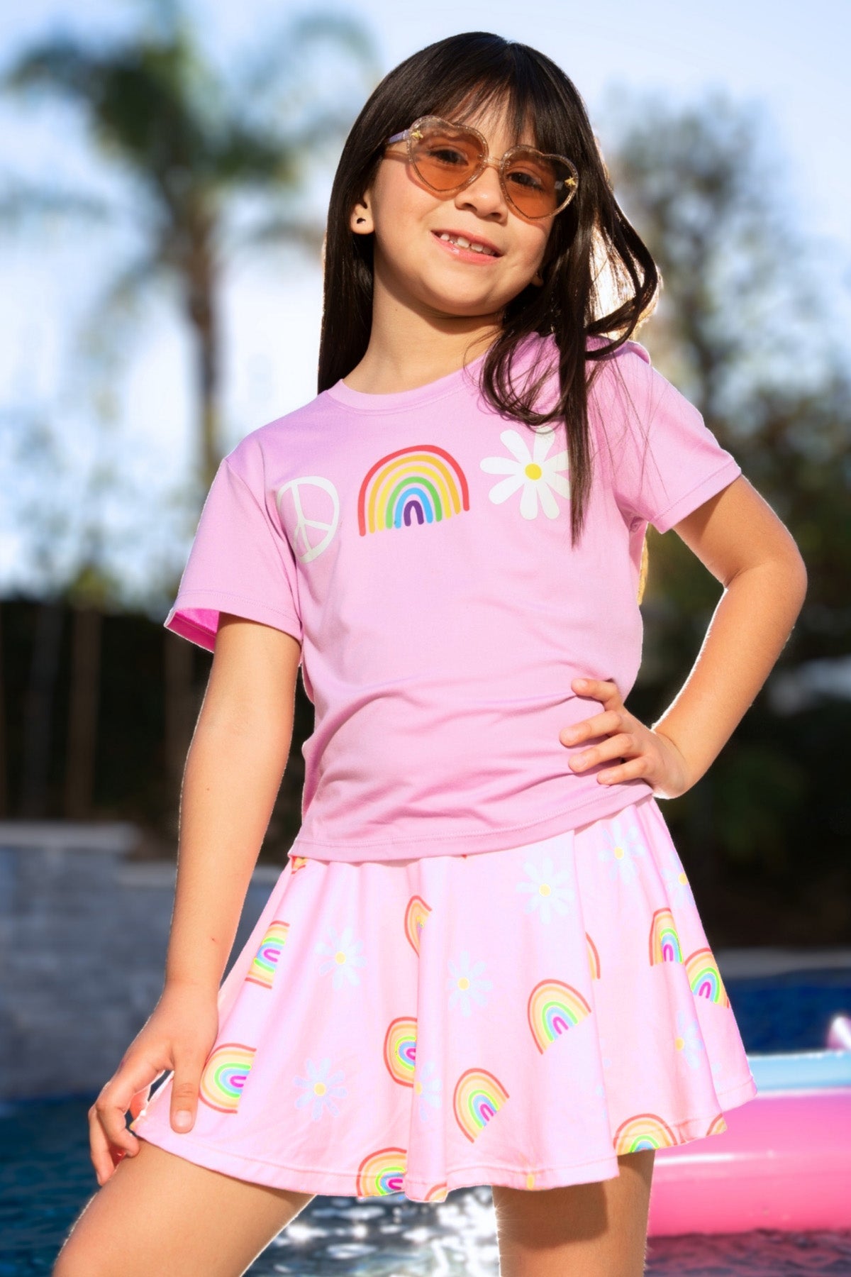 Simply Soft Easy Tee. - Purple Tie Dye Butterfly