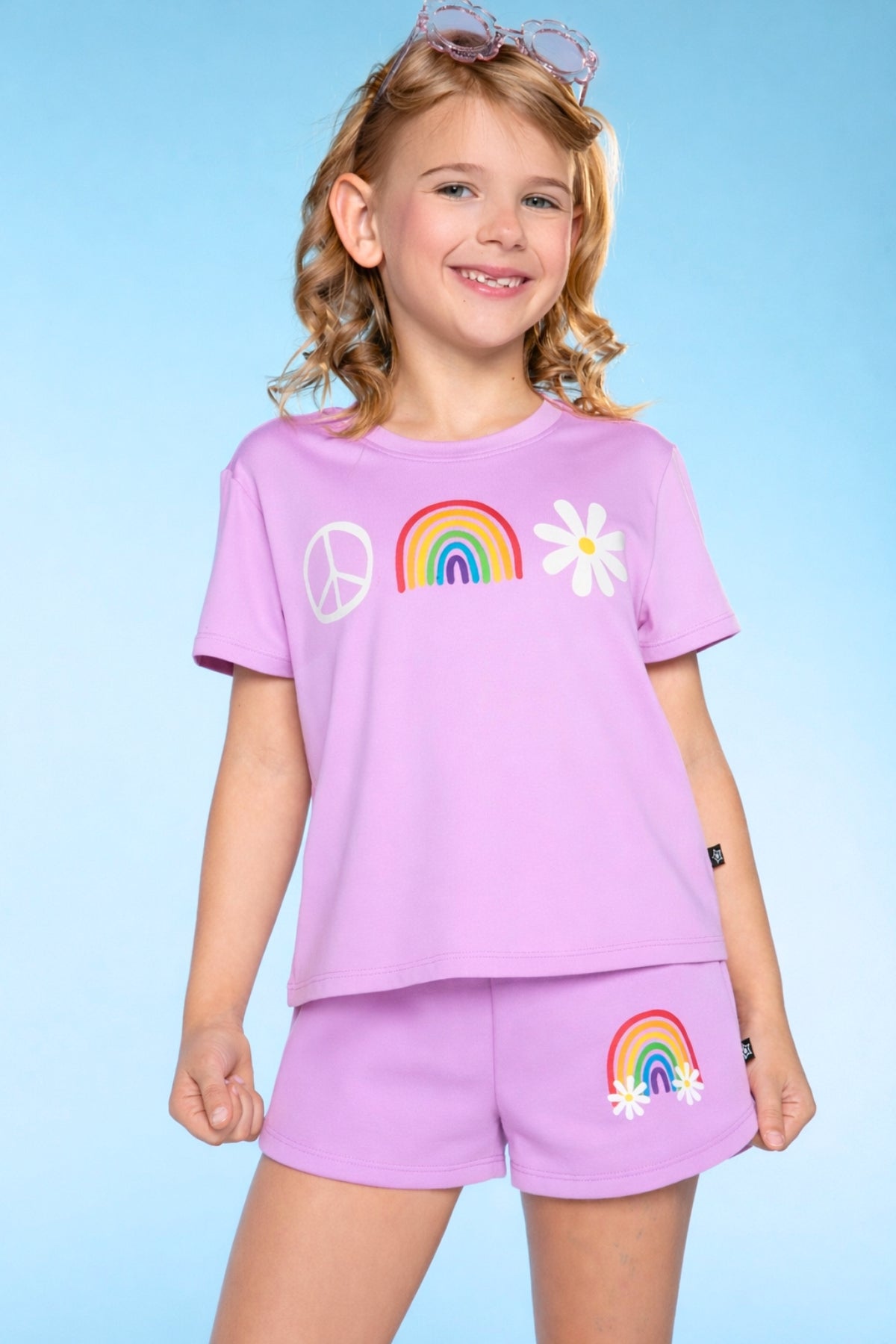 Simply Soft Easy Tee. - Purple Tie Dye Butterfly