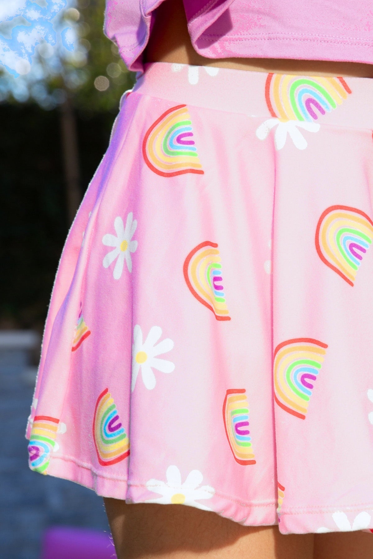 Simply Soft Skort - Pink Rainbow Gummy Bear - NEW!