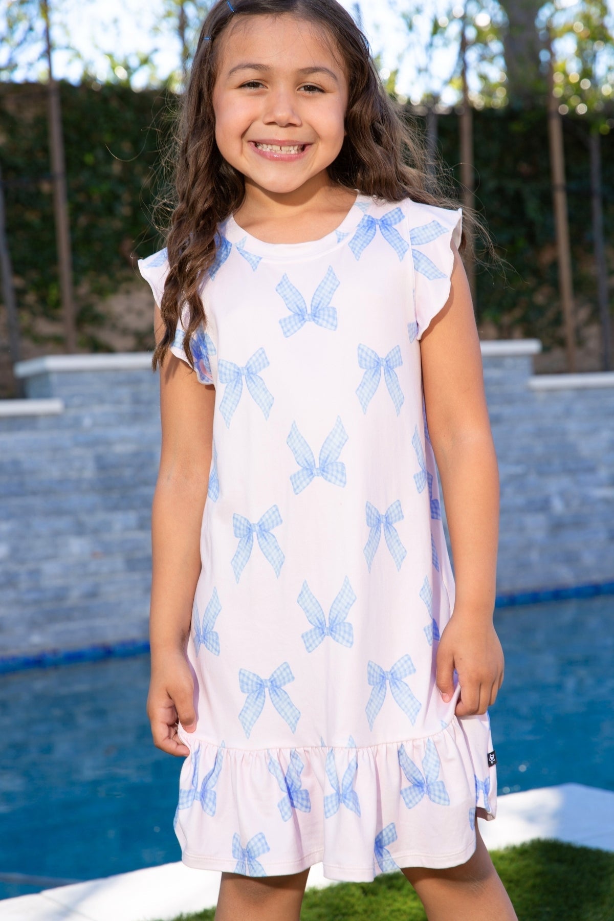 Simply Soft Flutter Sleeve Lounge Dress - Light Pink Makeup