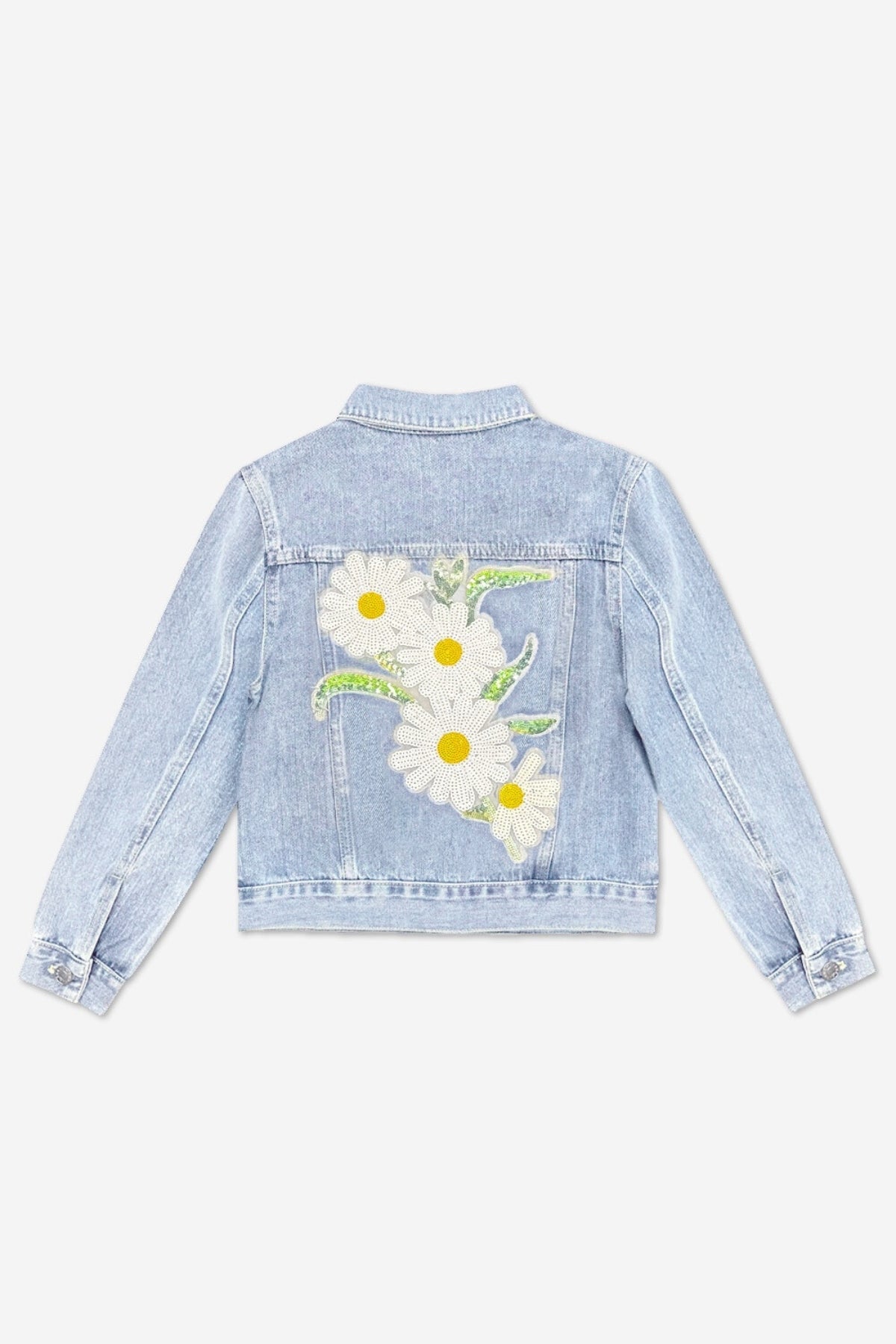 The Perfect Denim Jacket - Lt Denim White Daisy