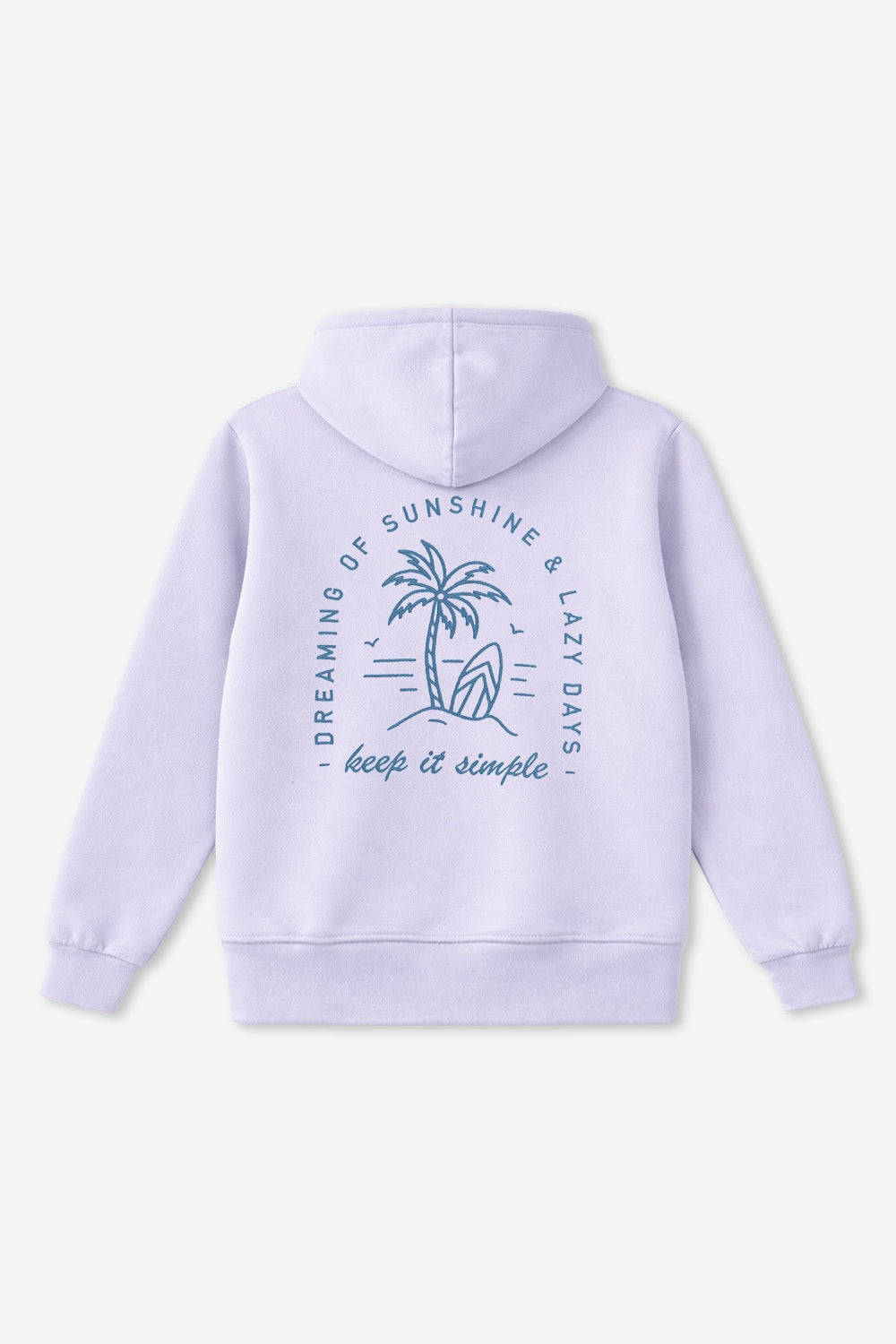 Cloud Soft French Terry Everyday Hoodie - Blush Focus On The Good Ditsy Lilac Floral