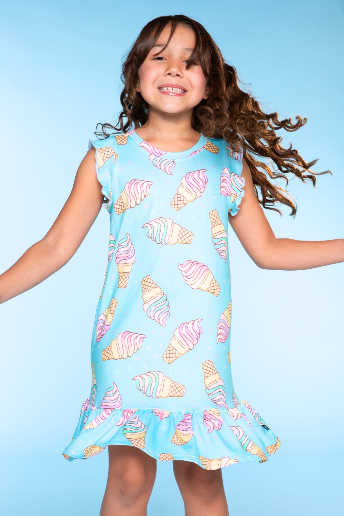 Simply Soft Flutter Sleeve Lounge Dress - Light Pink Makeup