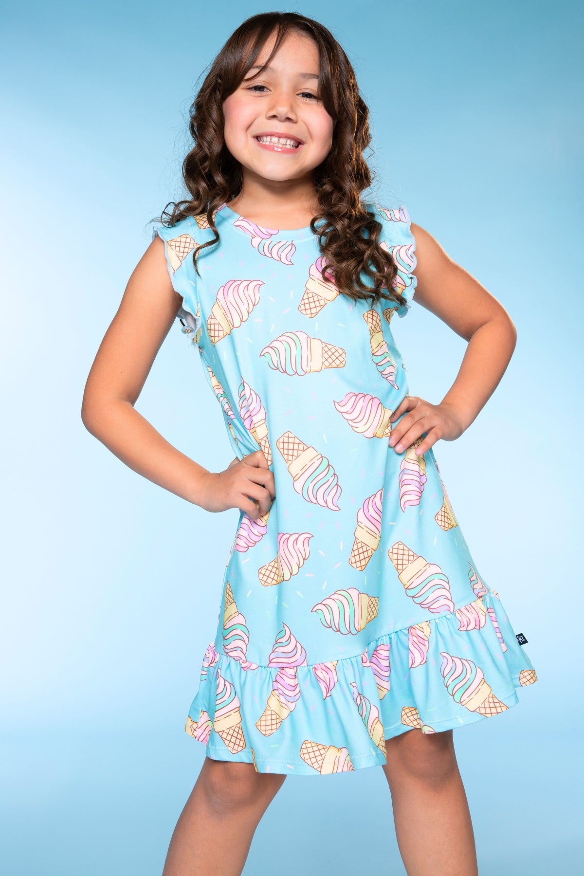 Simply Soft Flutter Sleeve Lounge Dress - Light Pink Makeup