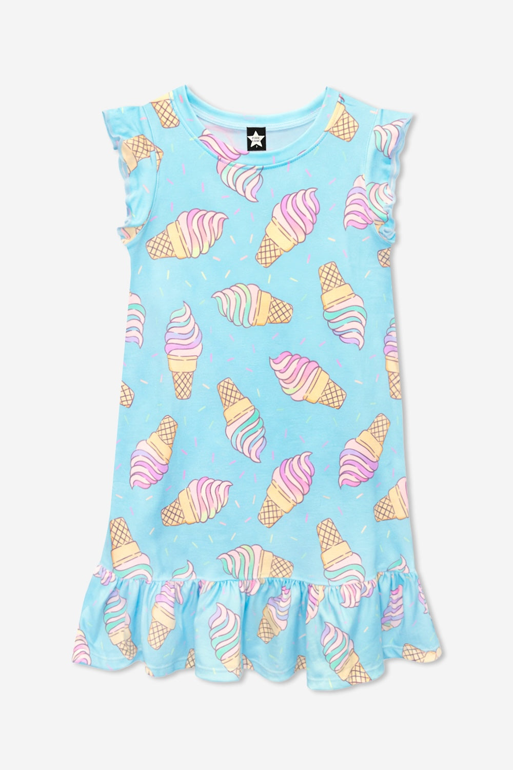 Simply Soft Flutter Sleeve Lounge Dress - Light Pink Makeup