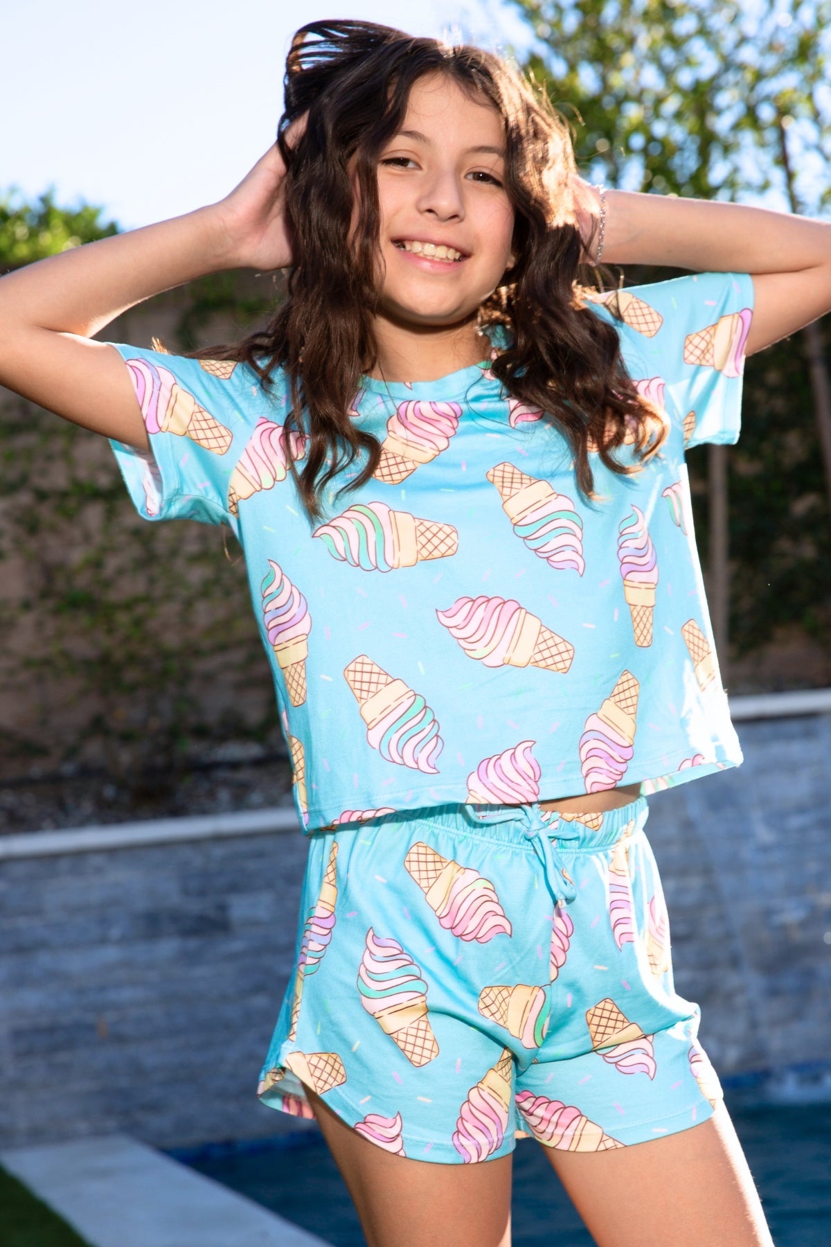 Simply Soft Easy Tee & Dolphin Short - Pink Stripe Euro Summer - NEW!