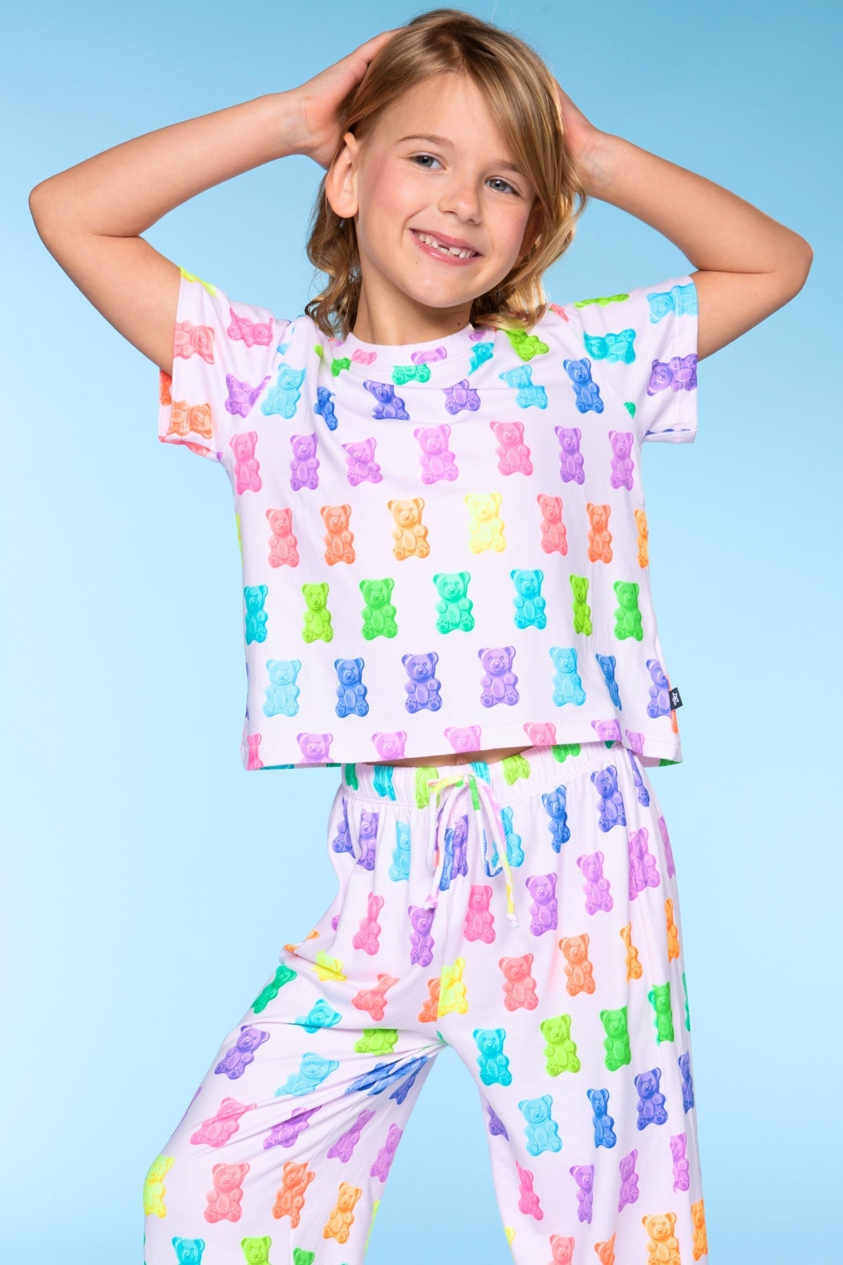 Simply Soft Easy Tee & Karate Pant - Dusty Pink Sticker Emojis