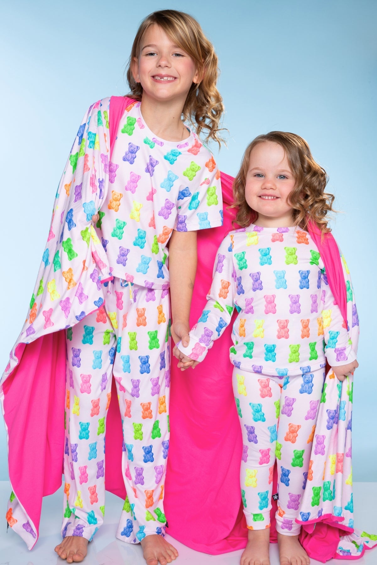Simply Soft Easy Tee & Karate Pant - Dusty Pink Sticker Emojis