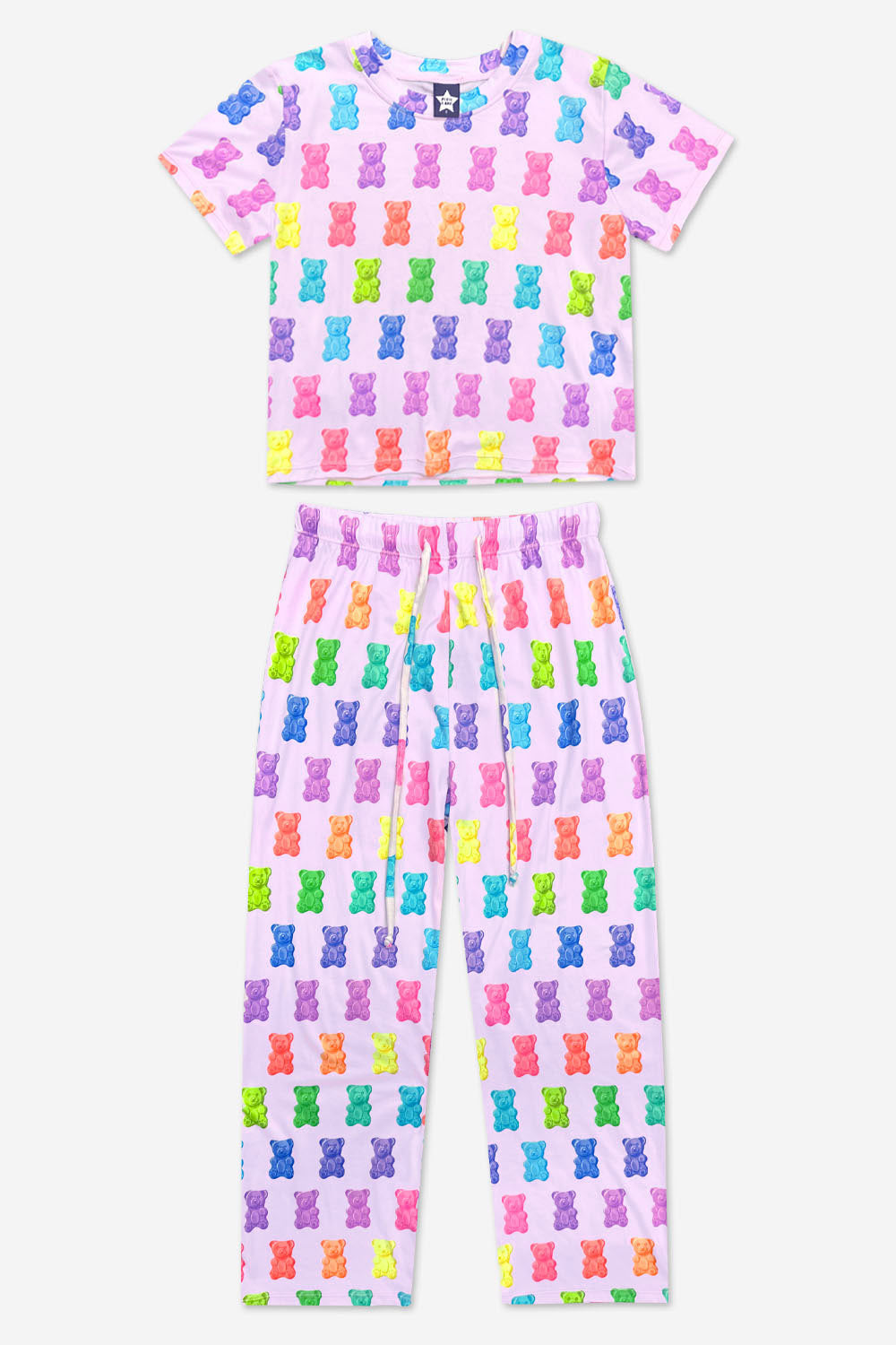 Simply Soft Easy Tee & Karate Pant - Dusty Pink Sticker Emojis