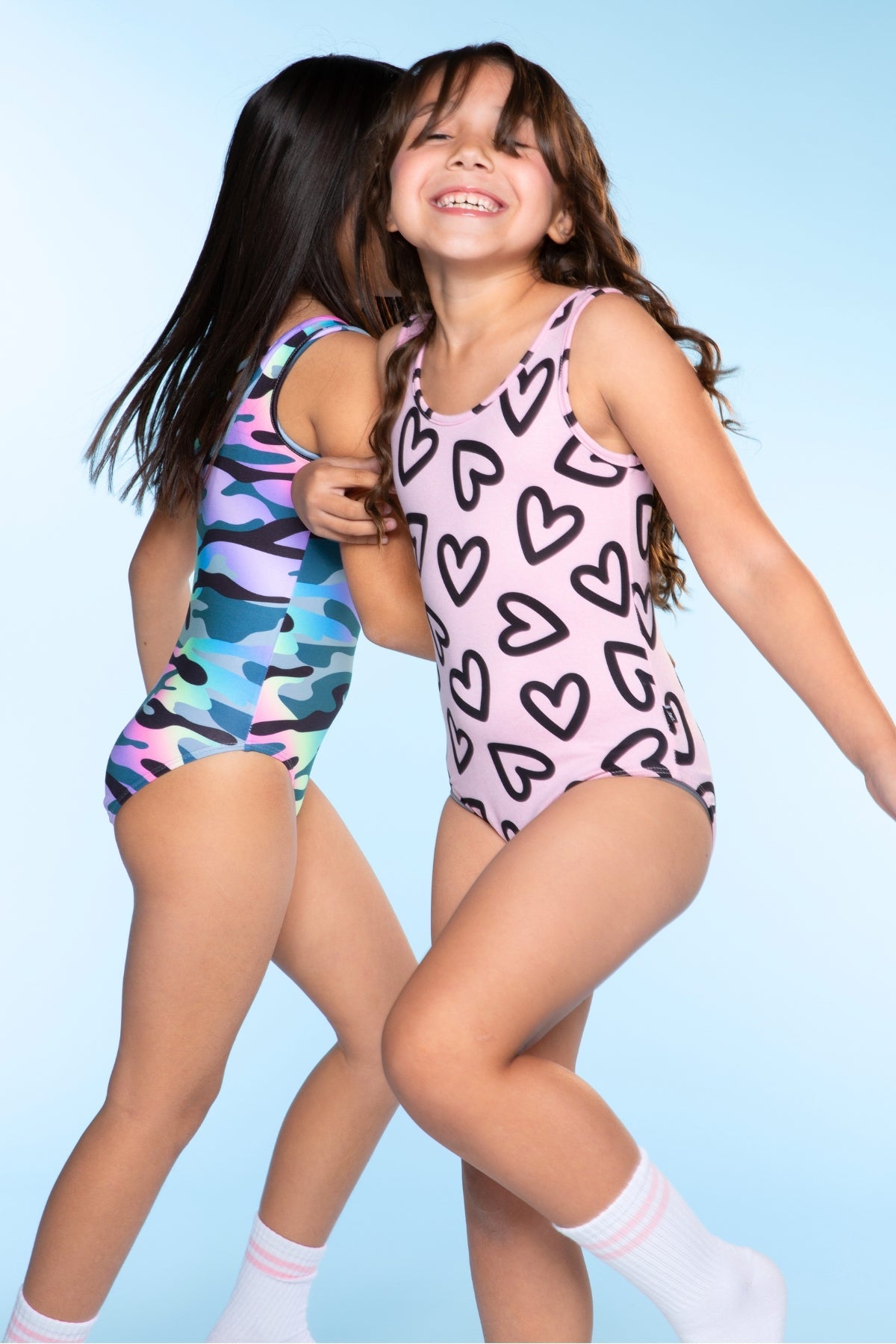 Simply Soft Luxe Tank Leotard - Light Blue Smile Star