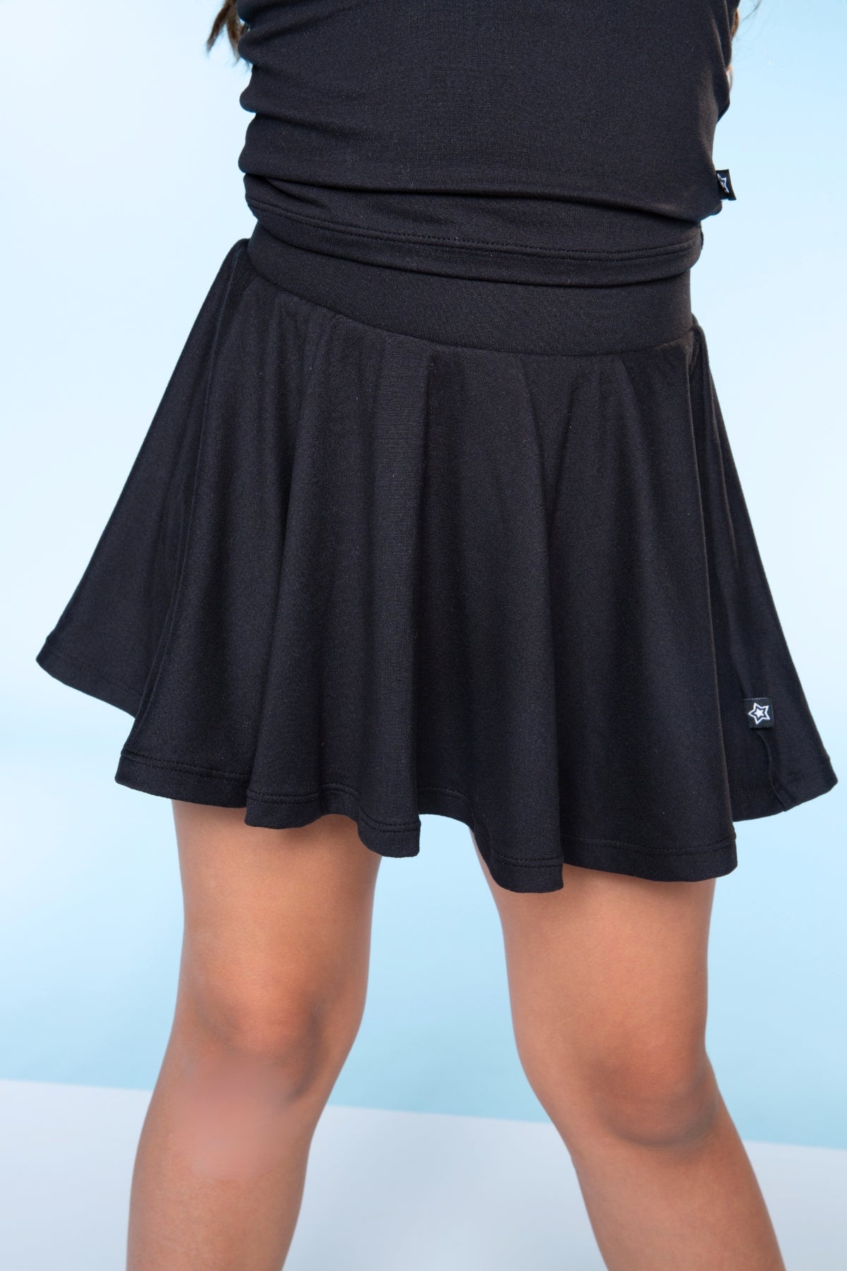 Simply Soft Luxe Cropped Racerback Tank & Skort - Blush Black Hearts