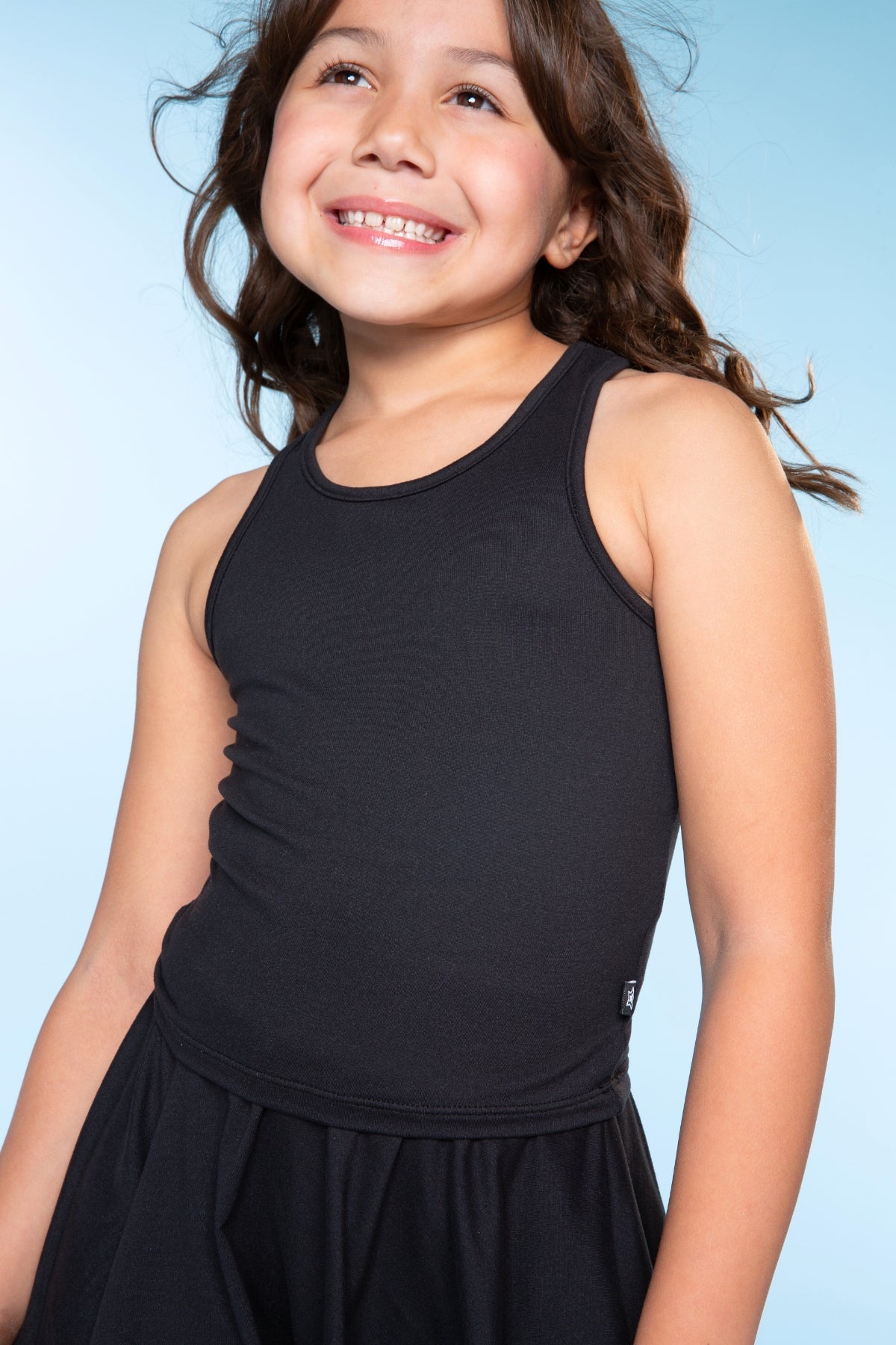 Simply Soft Luxe Cropped Racerback Tank & Skort - Blush Black Hearts