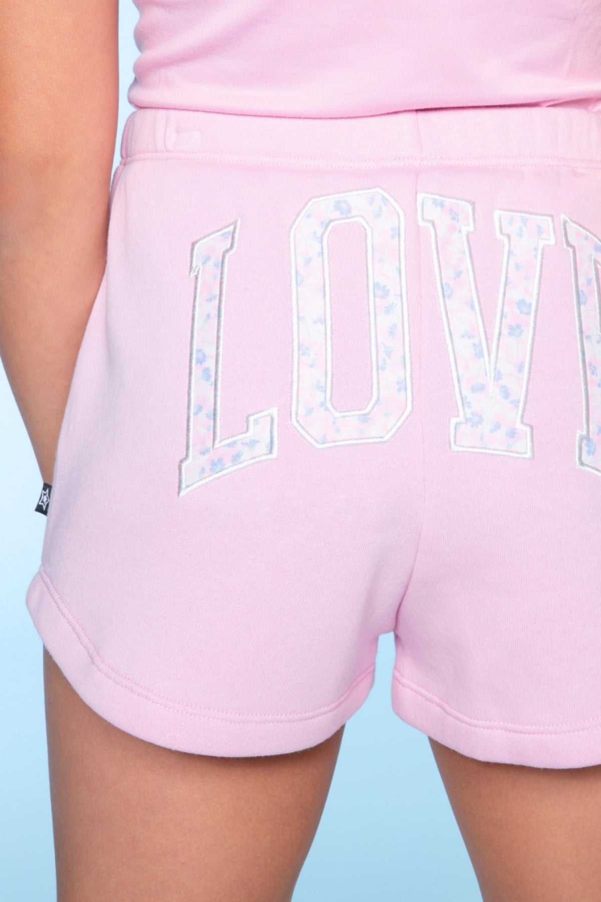 Cloud Soft French Terry Dolphin Short - Blush Ditsy Lilac Floral - NEW!