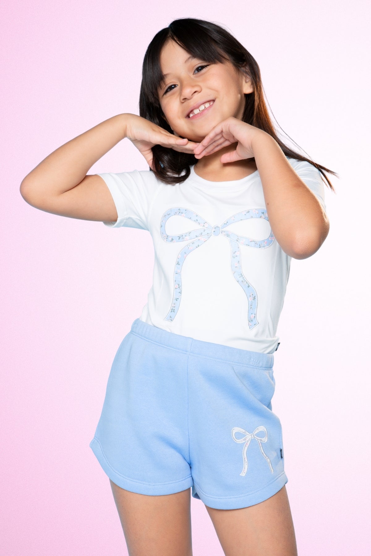 Simply Soft Short Sleeve Fitted Tee - Pink Rose Love