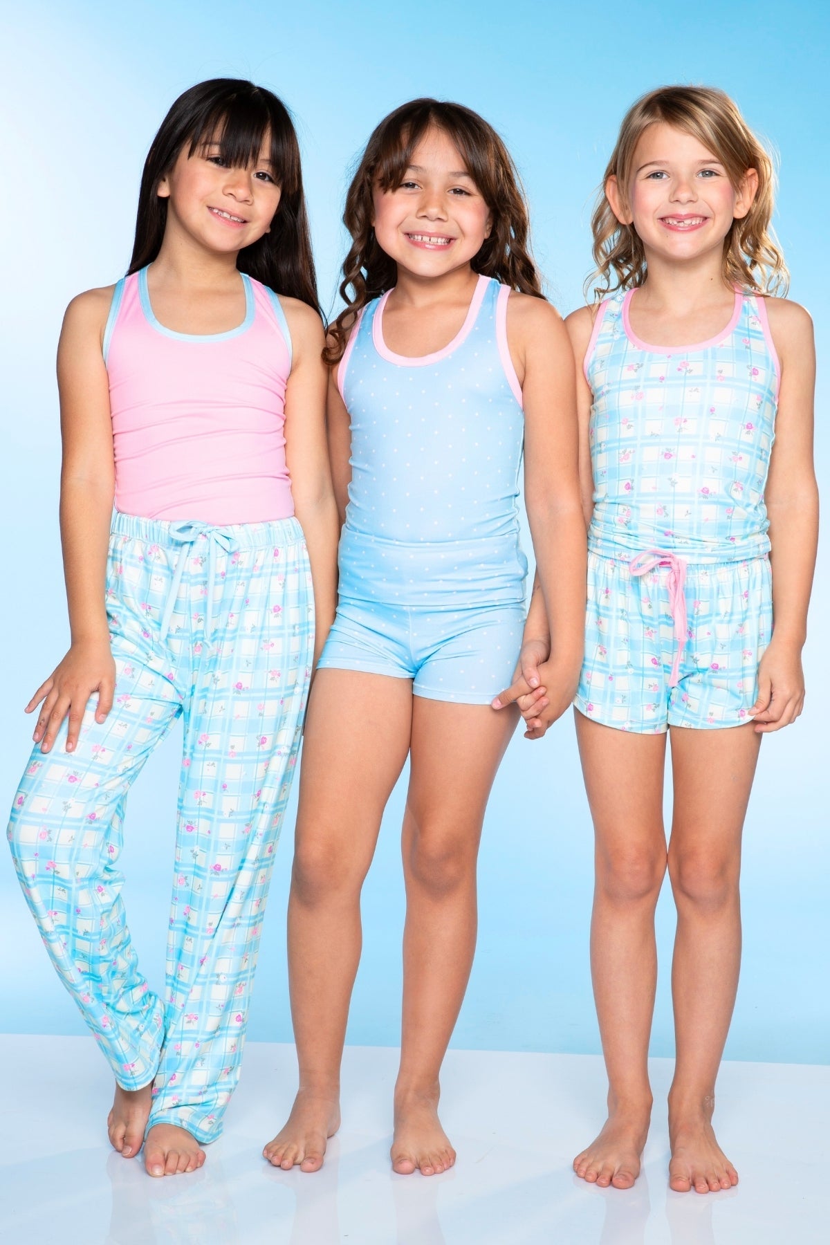 Simply Soft Racer Tank & Karate Pant Set - Pink Ivory Striped Strawberry