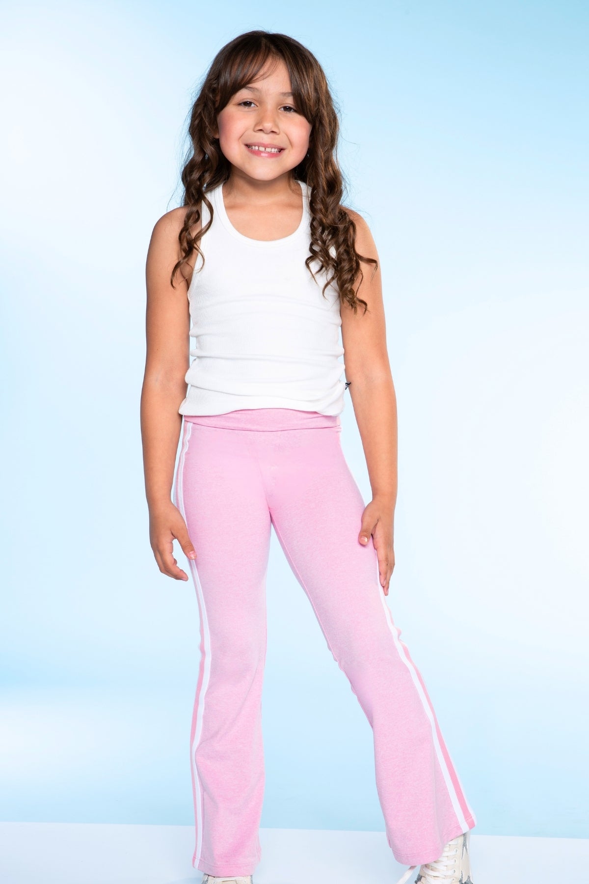 Simply Soft Luxe Foldover Flare - Black White Stripe - NEW!