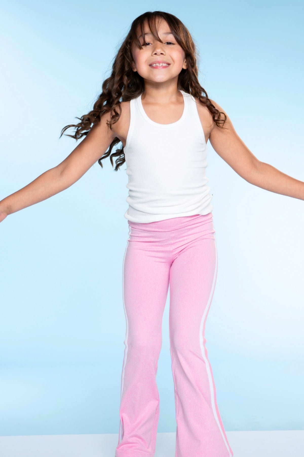 Simply Soft Luxe Foldover Flare - Black White Stripe - NEW!