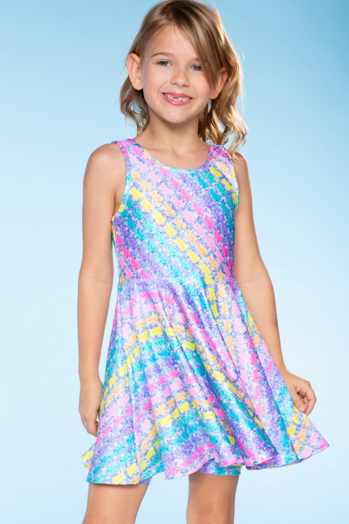High Shine Super Twirl Dress - Rainbow Gummy Bear