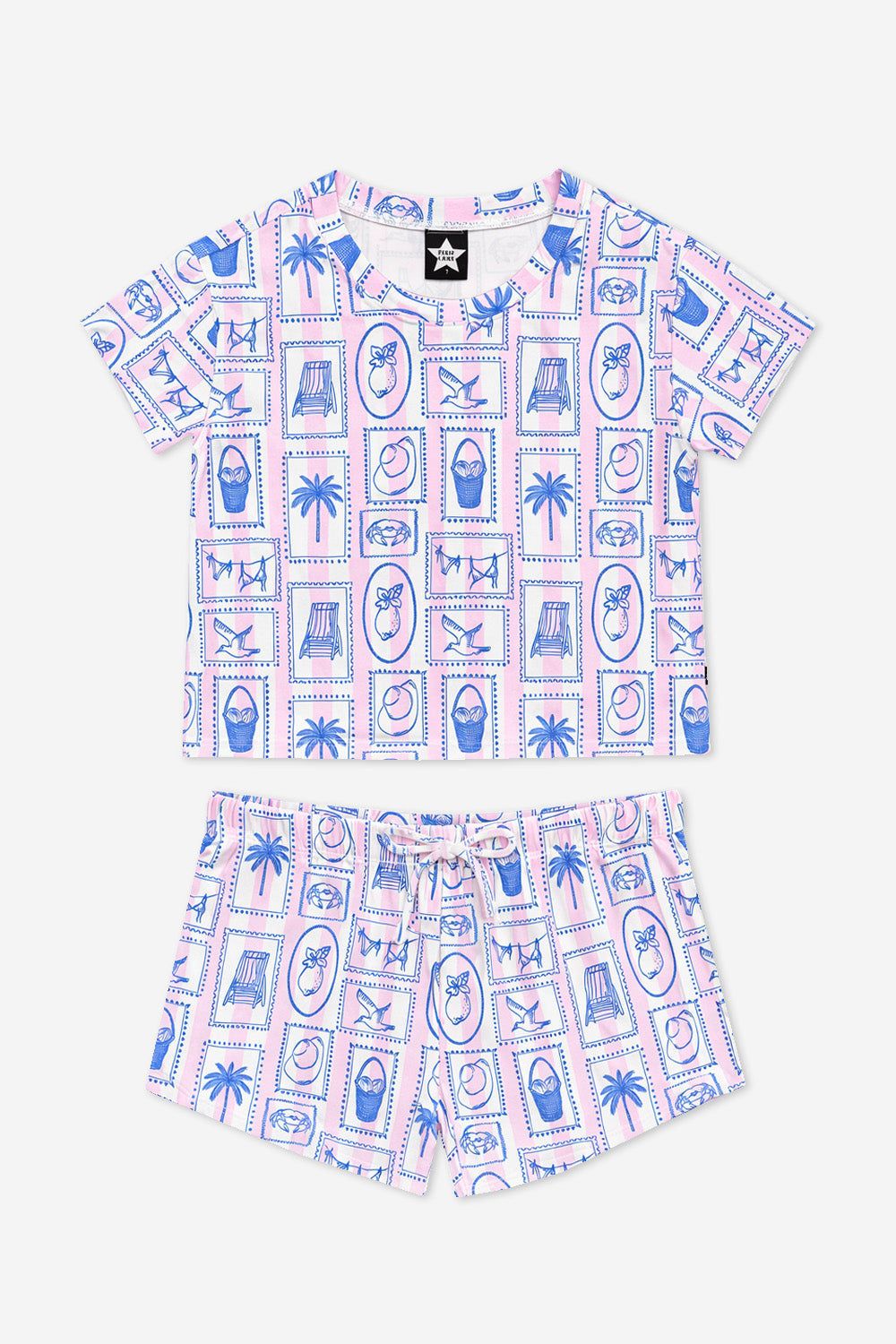 Simply Soft Easy Tee & Dolphin Short - Pink Stripe Euro Summer - NEW!