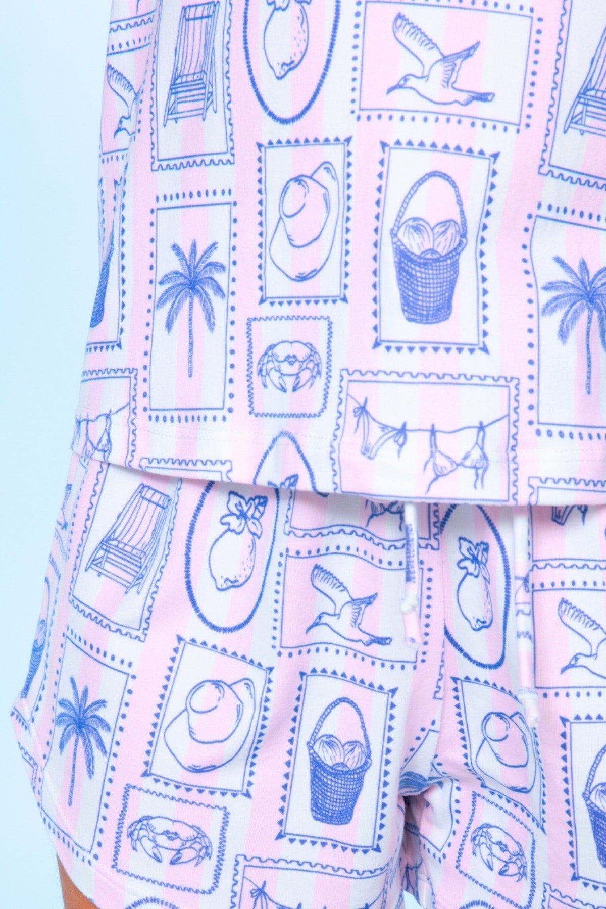 Simply Soft Easy Tee & Dolphin Short - Pink Stripe Euro Summer - NEW!